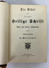 Antique German Language Bible 1907 "Die Bibel" Concordia Leather Bound
