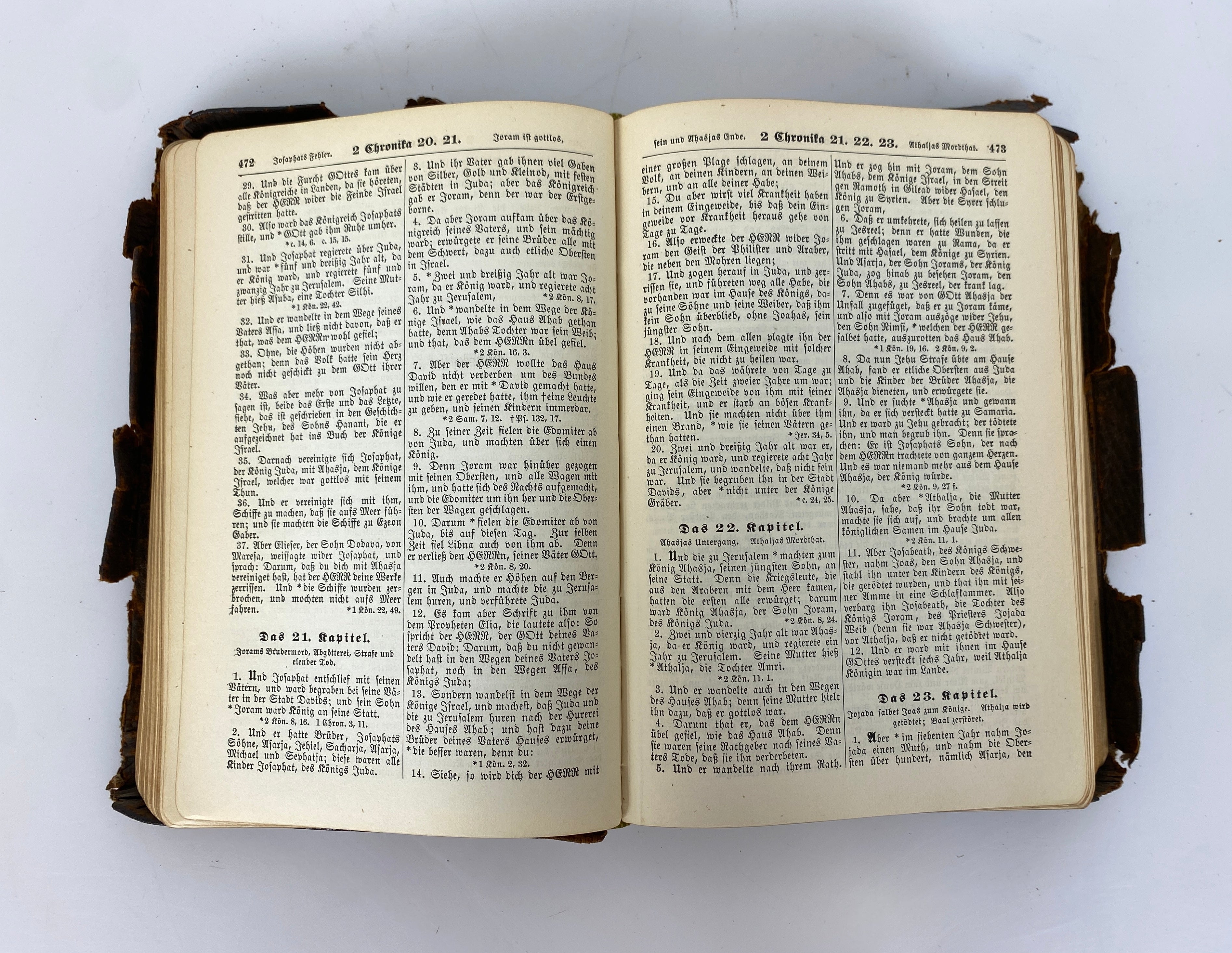 Antique German Language Bible 1907 "Die Bibel" Concordia Leather Bound
