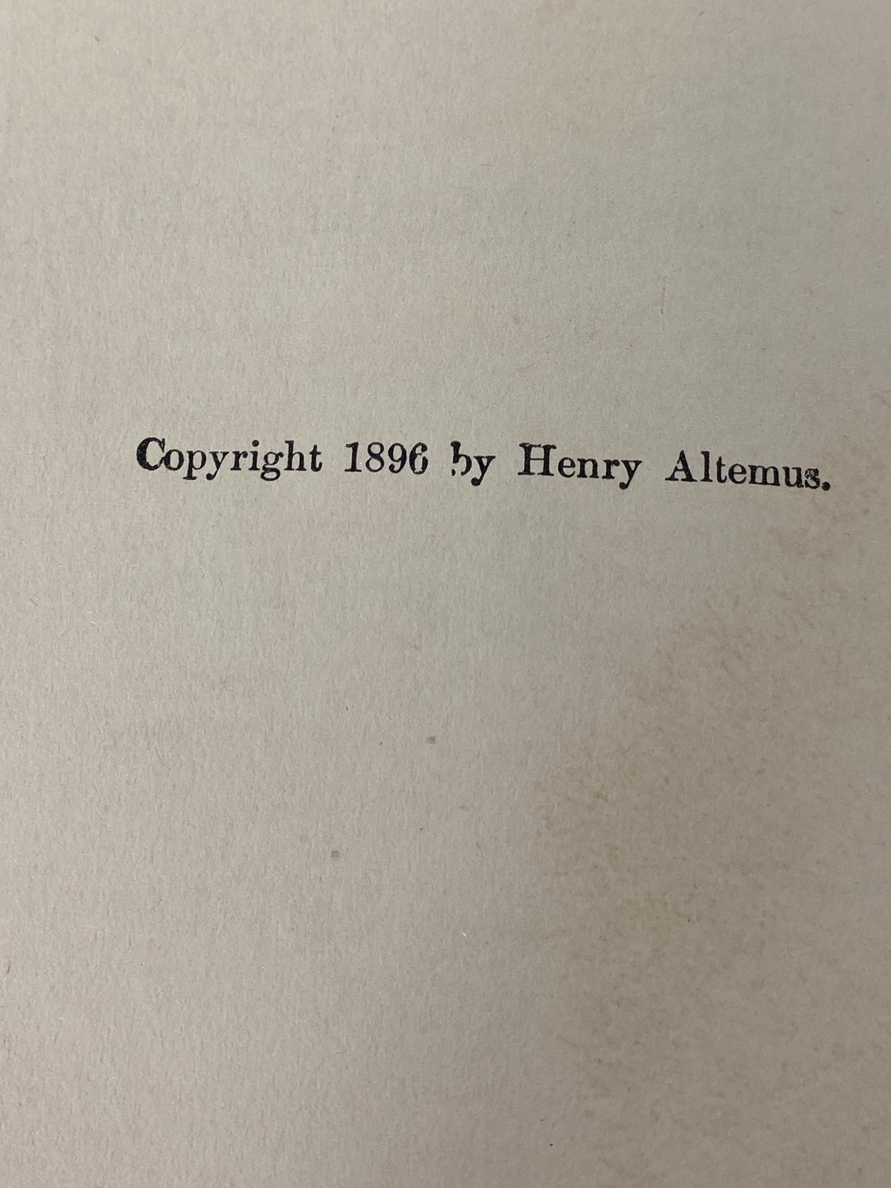 The Three Musketeers Rudyard Kipling 1896 Henry Altemus Antique HC