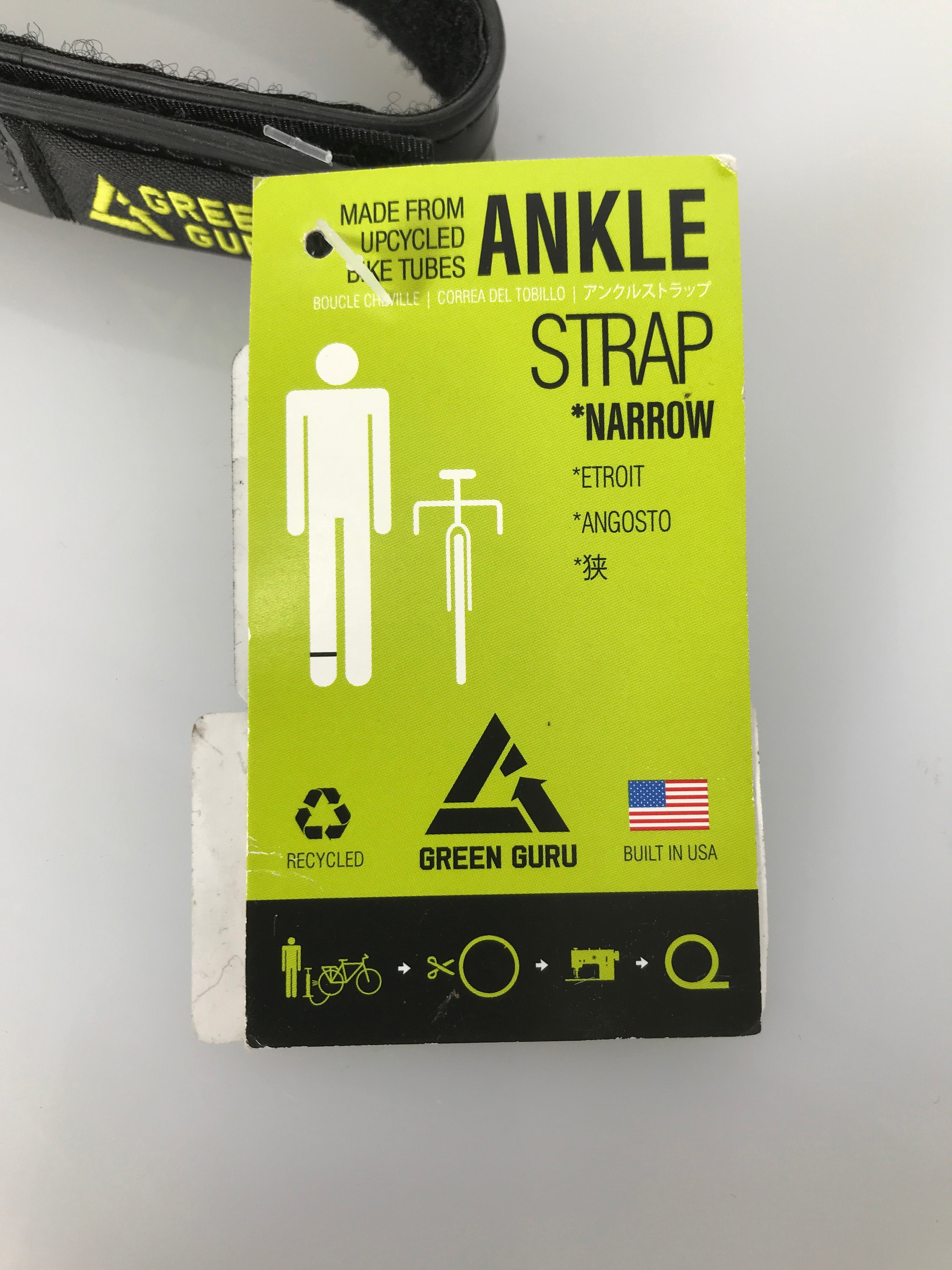 Green Guru Narrow Cyclist Ankle Strap *New with Tag*