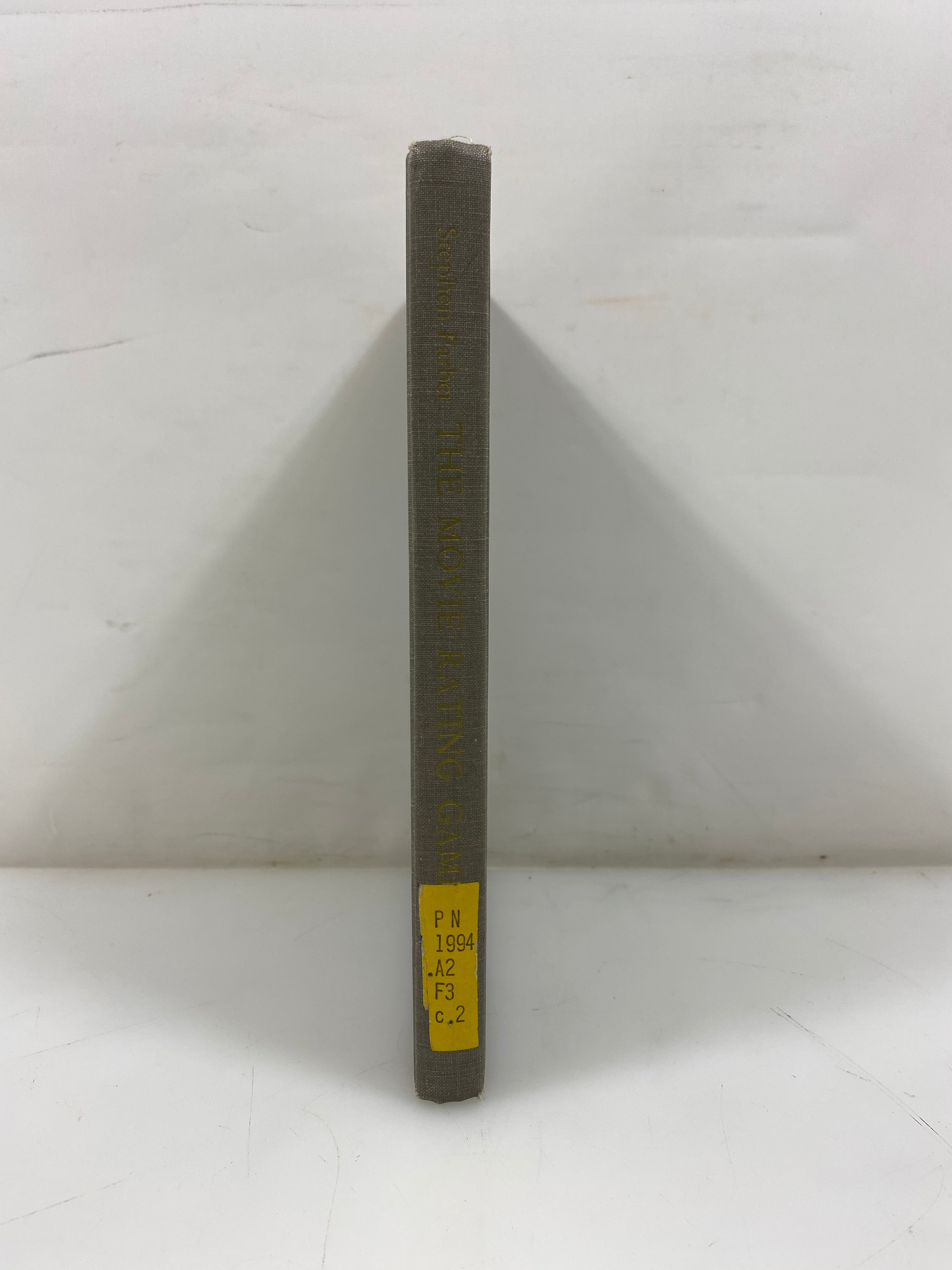 The Movie Rating Game by Farber Ex-library 1972 HC