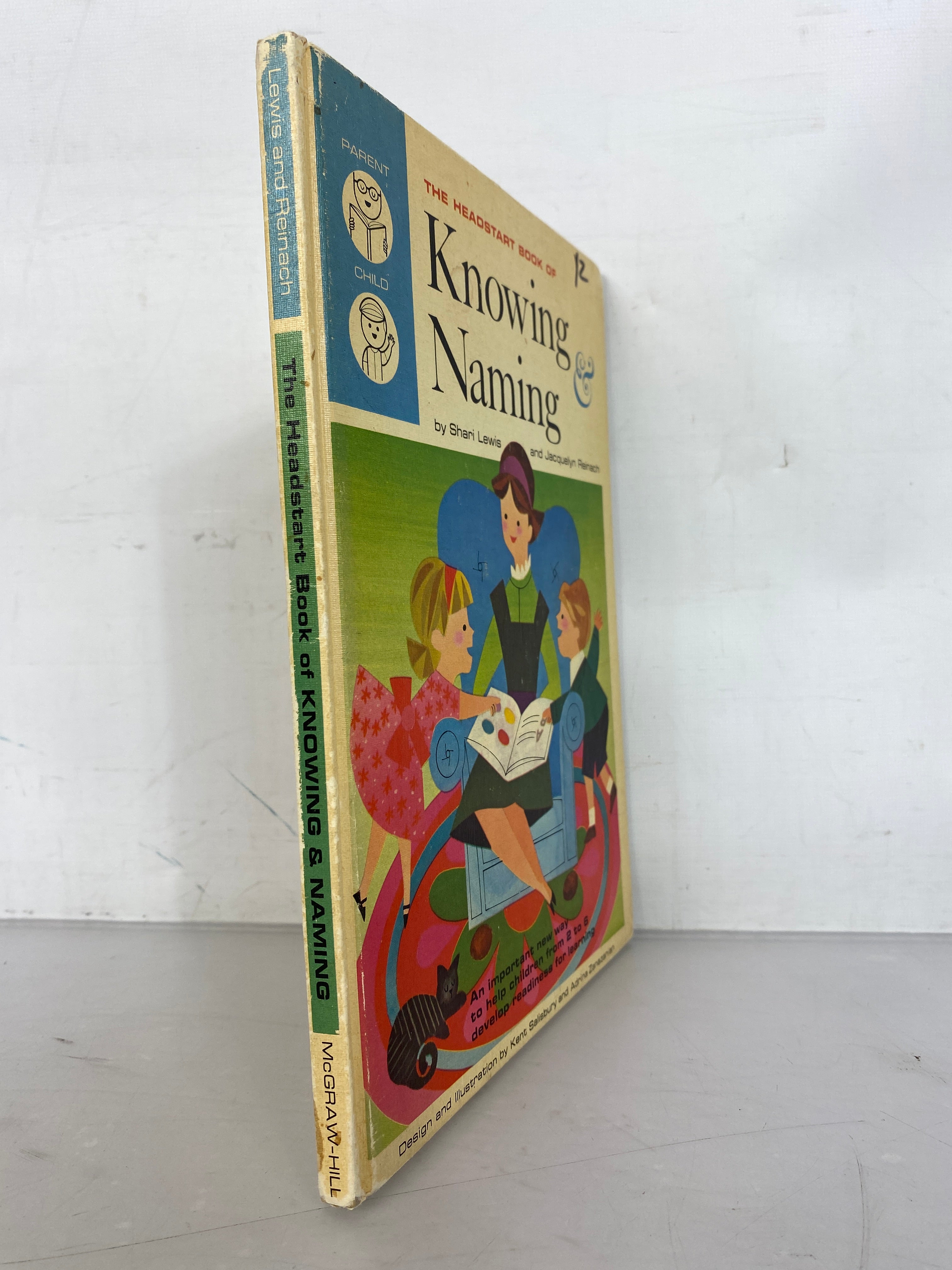 The Headstart Book of Knowing & Naming by Lewis and Reinach 1966 HC Reading Readiness for Children 2 to 6