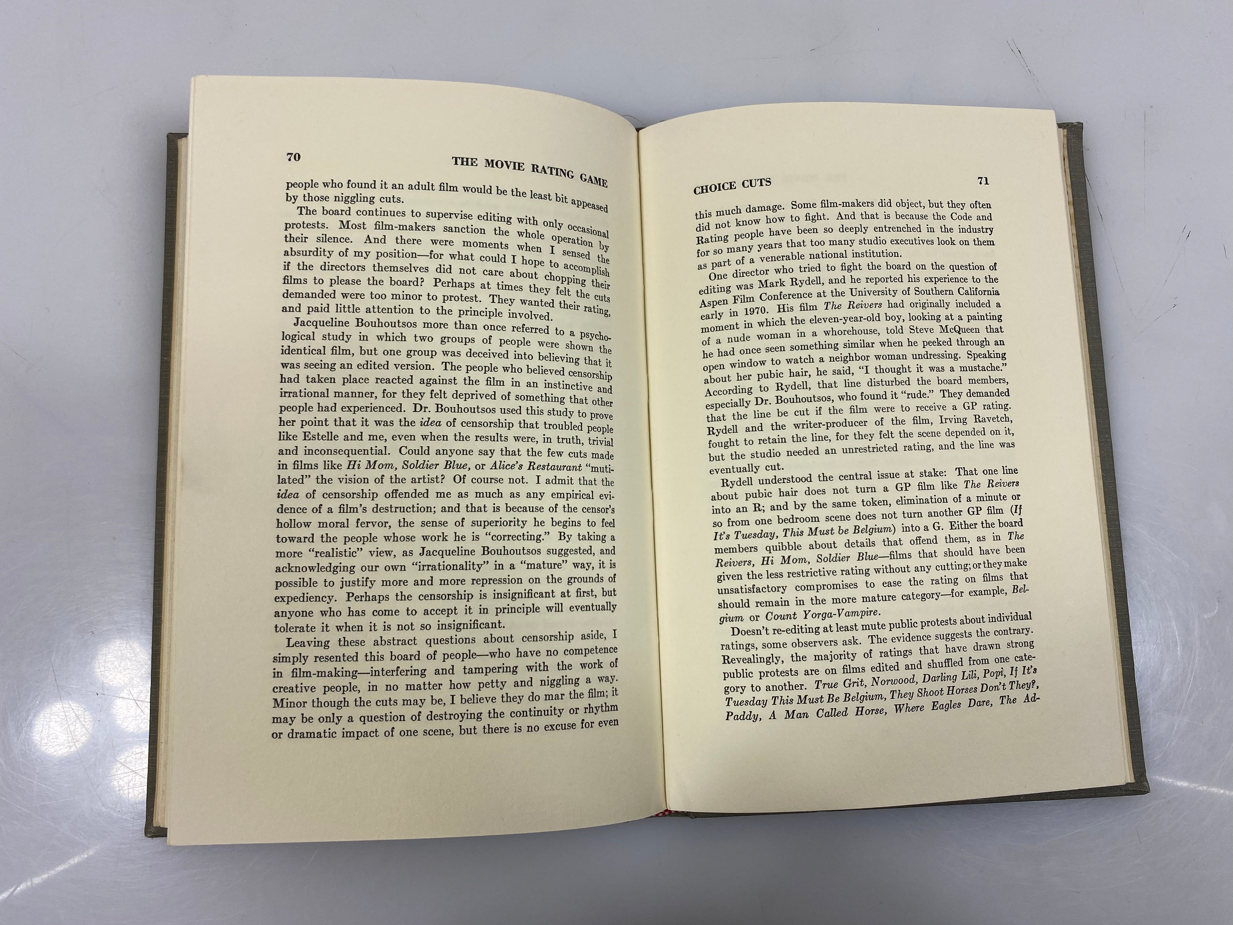 The Movie Rating Game by Farber Ex-library 1972 HC