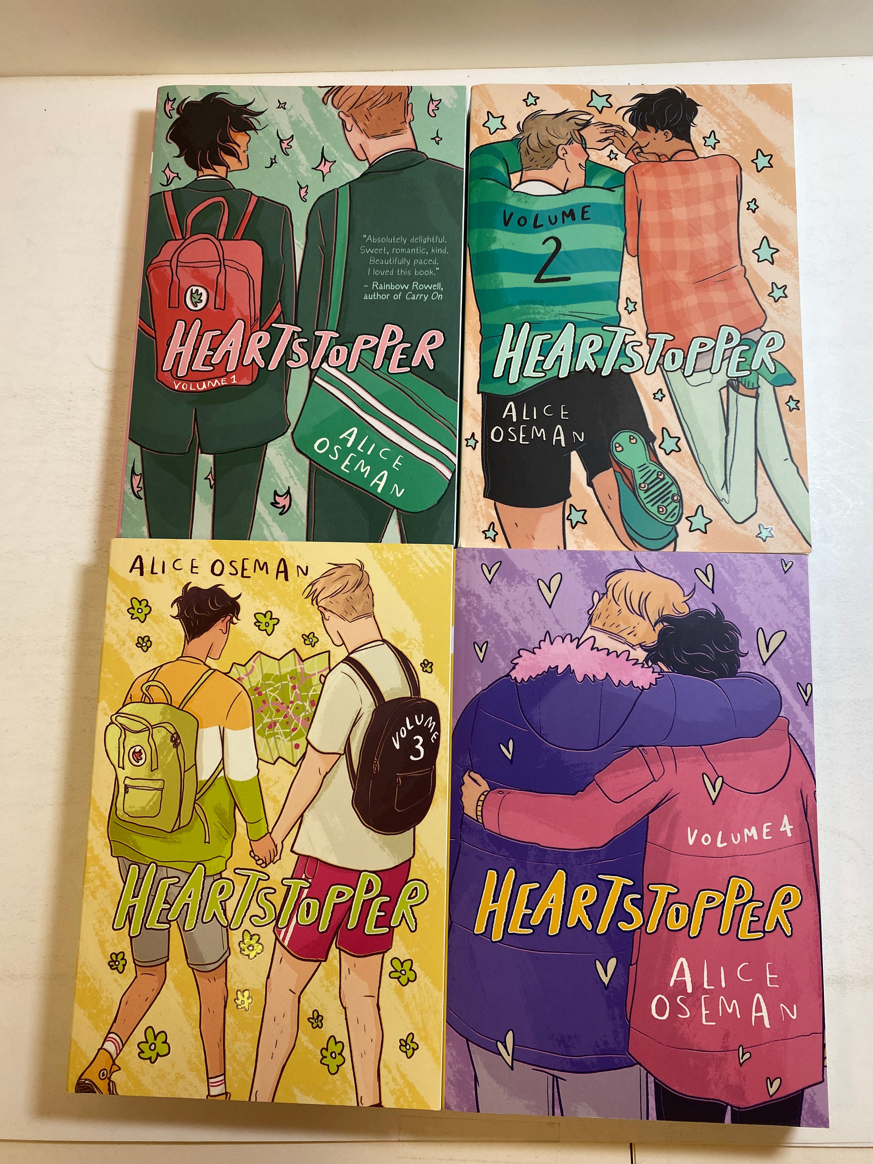 Lot of 4 Heartstopper Volumes 1, 2, 3, 4 2018-2022
