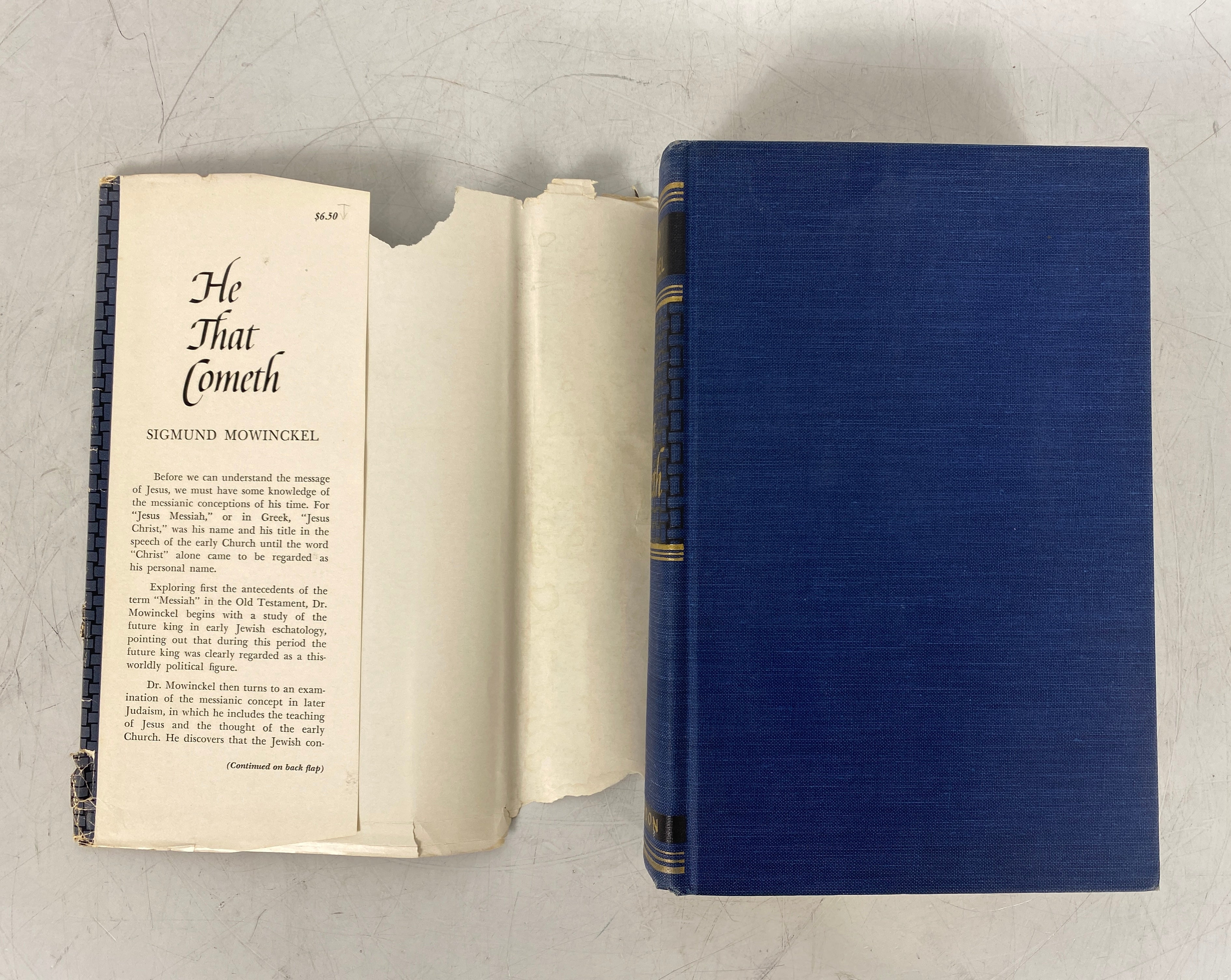 He That Cometh Mowinckel/Anderson American Edition HC DJ