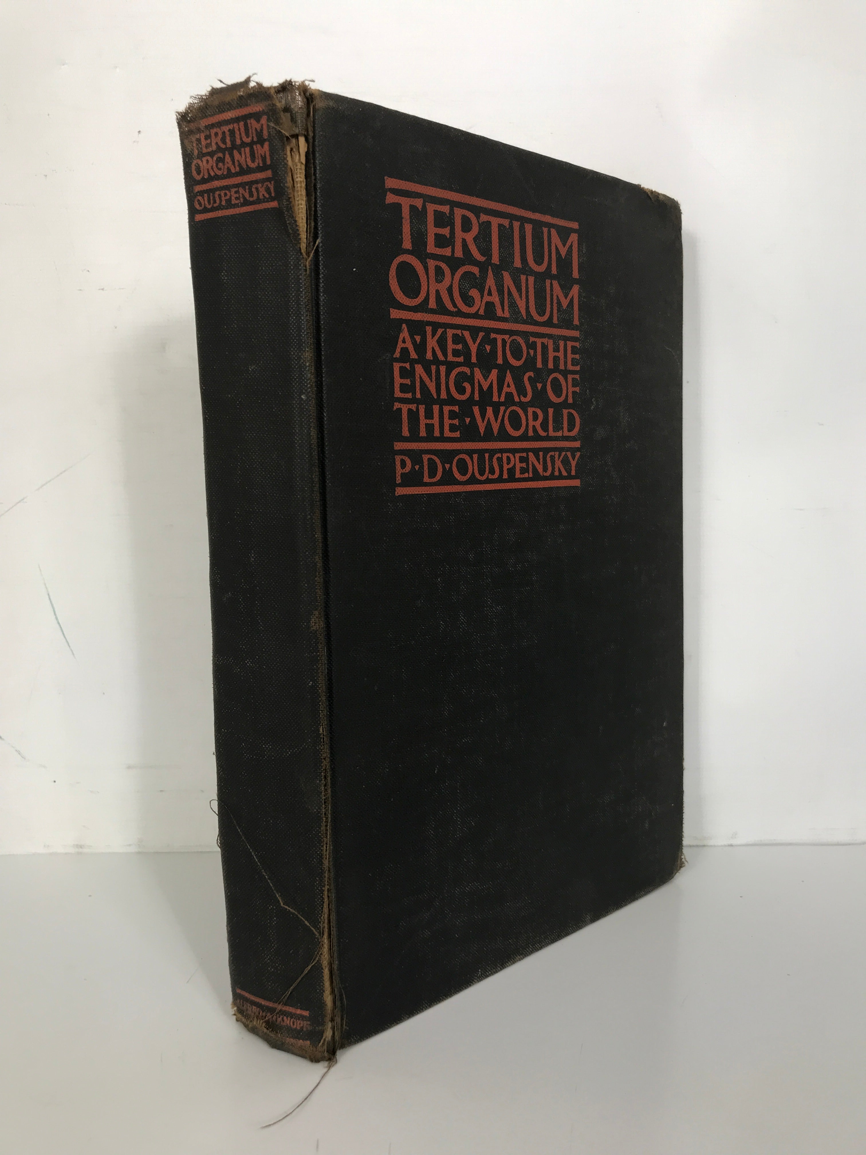 Tertium Organum P.D. Ouspensky Enigmas of the World 1923 HC