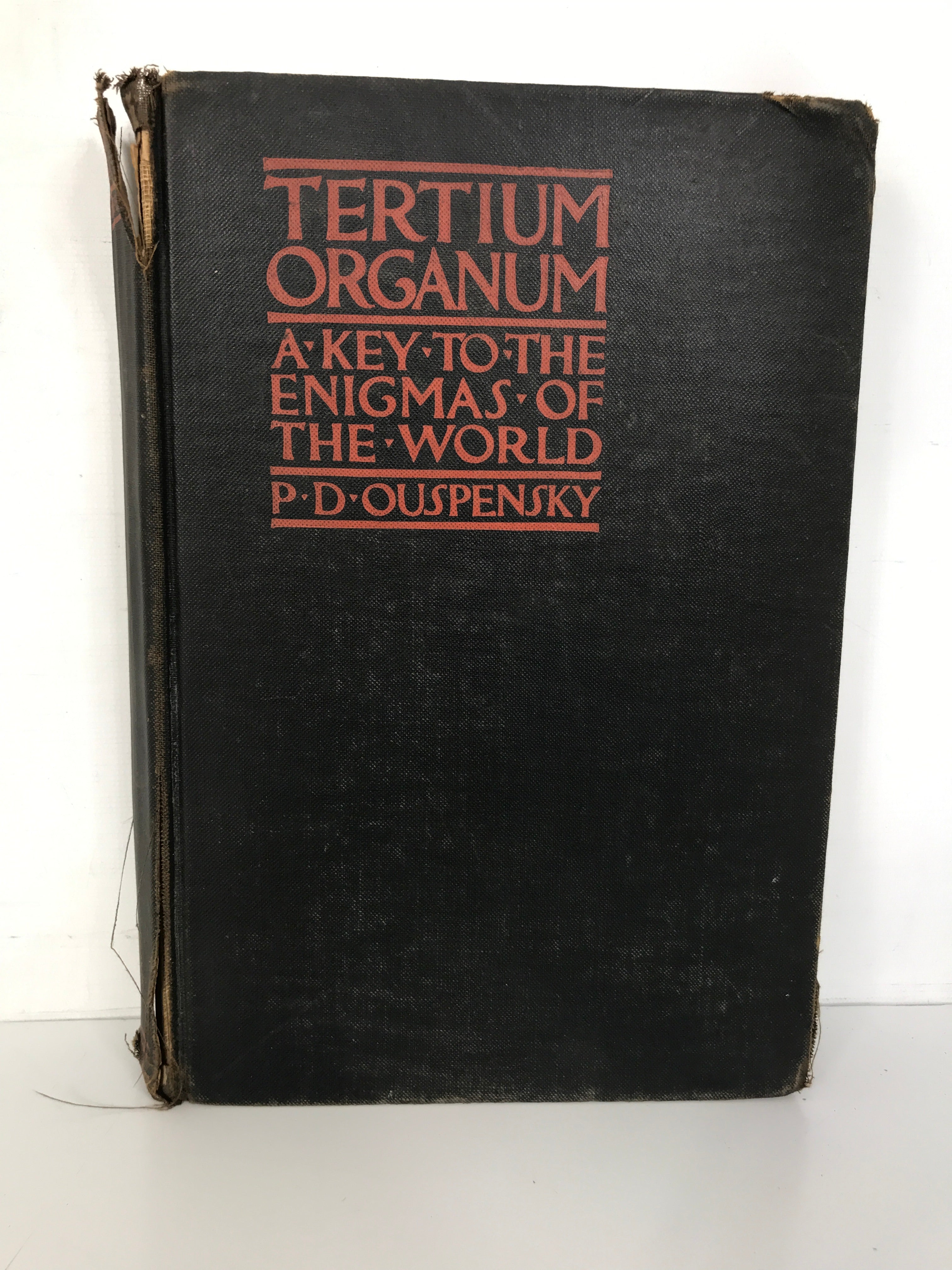 Tertium Organum P.D. Ouspensky Enigmas of the World 1923 HC