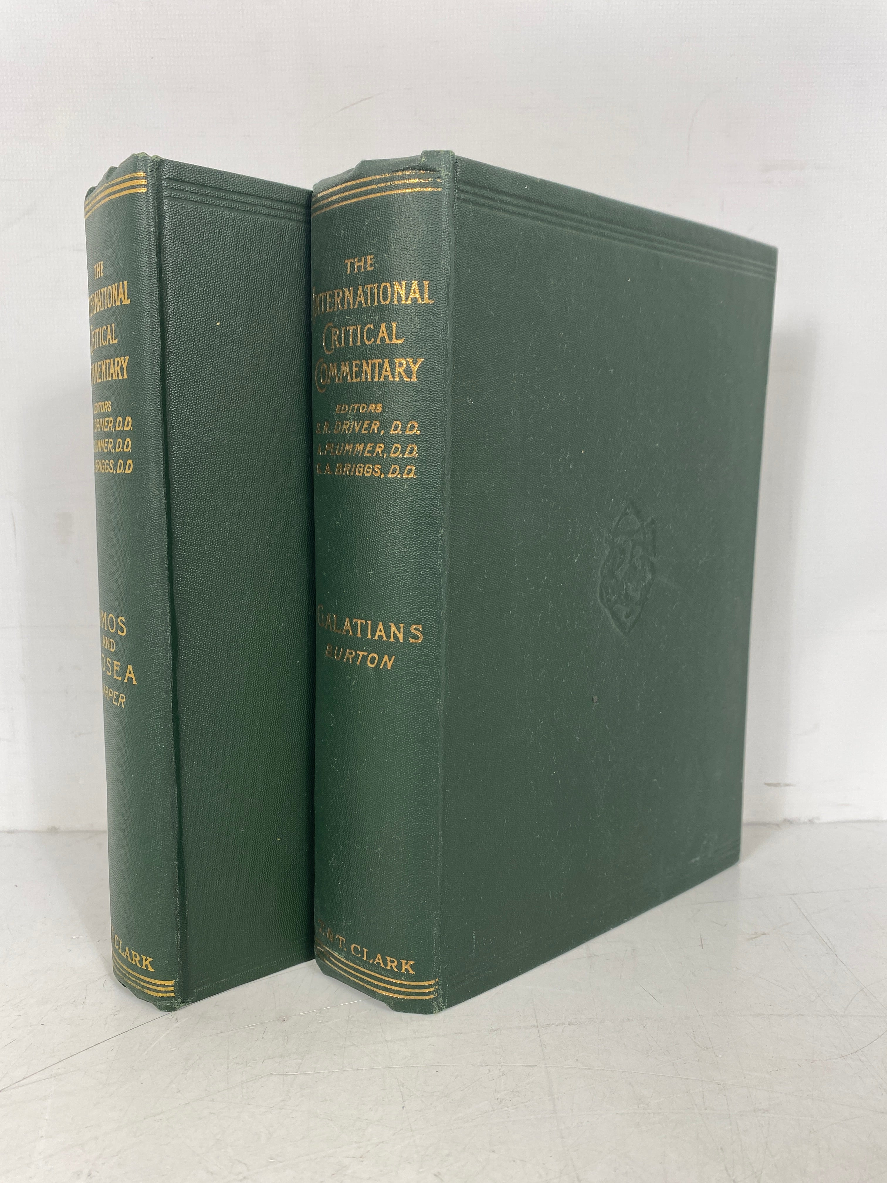 2 Vols The International Critical Commentary: Amos & Hosea/Galatians 1956-60 HC