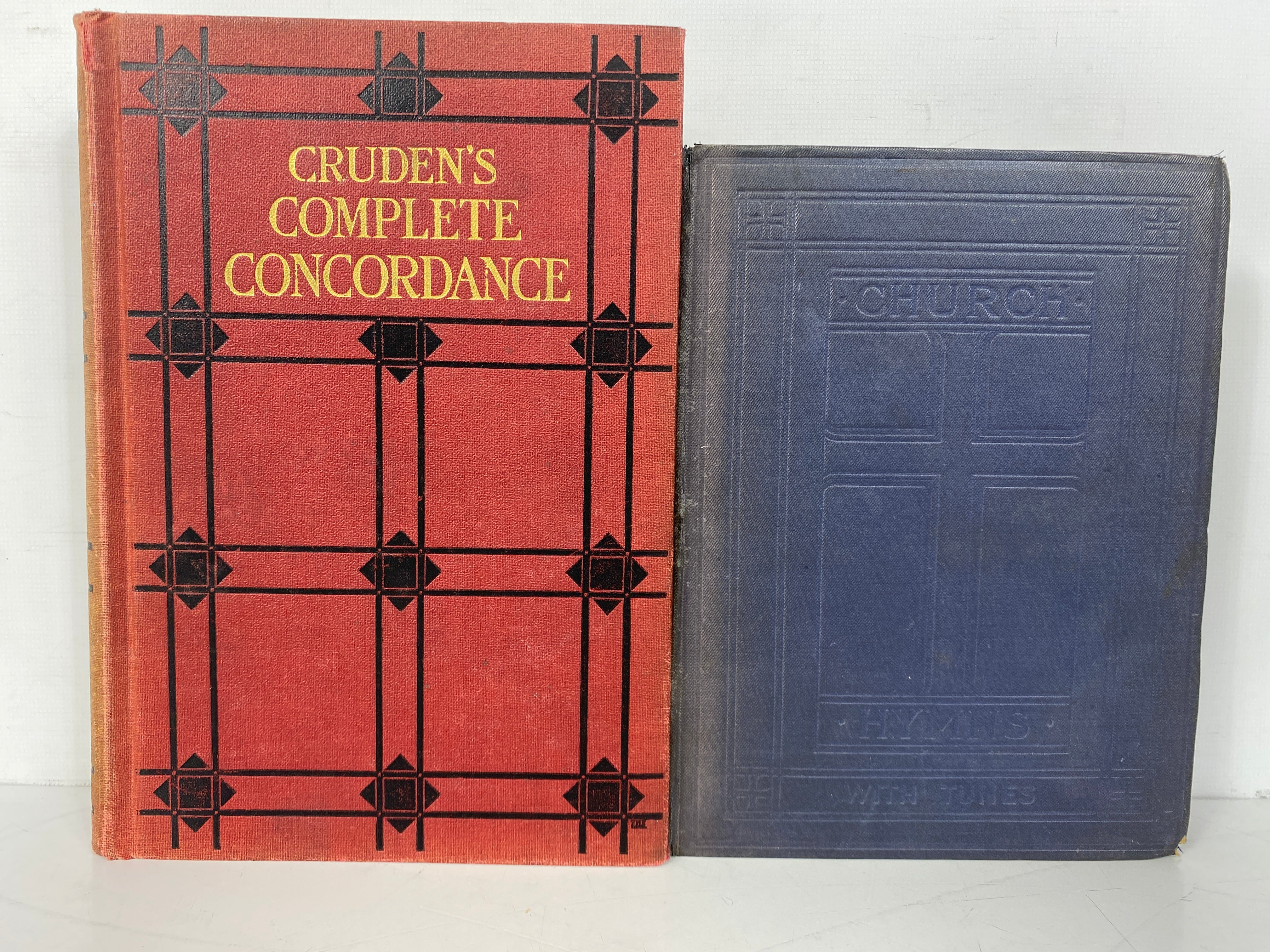 2 Vols: Church Hymns w Tunes/Cruden's Complete Concordance 1903-1930