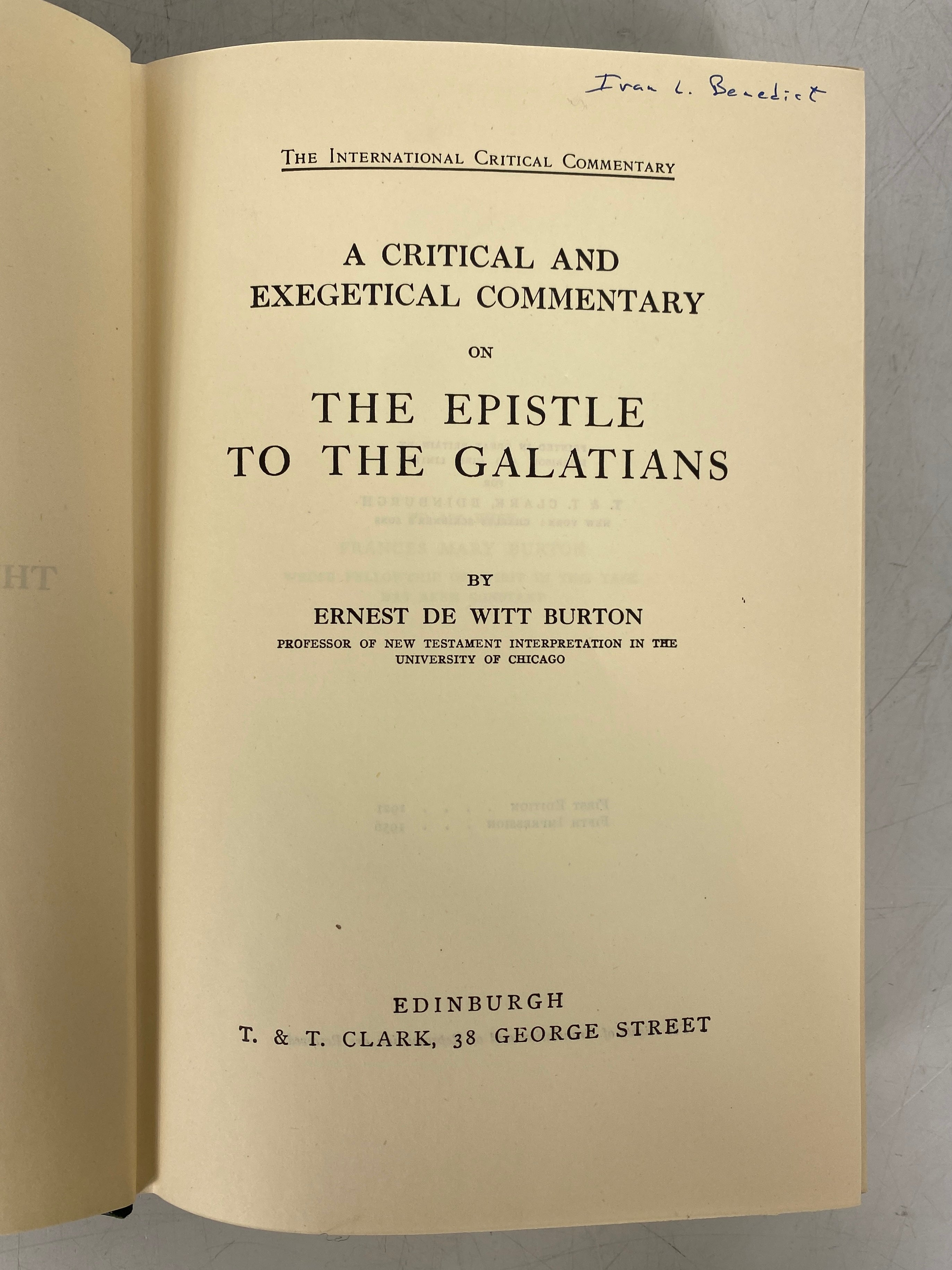 2 Vols The International Critical Commentary: Amos & Hosea/Galatians 1956-60 HC