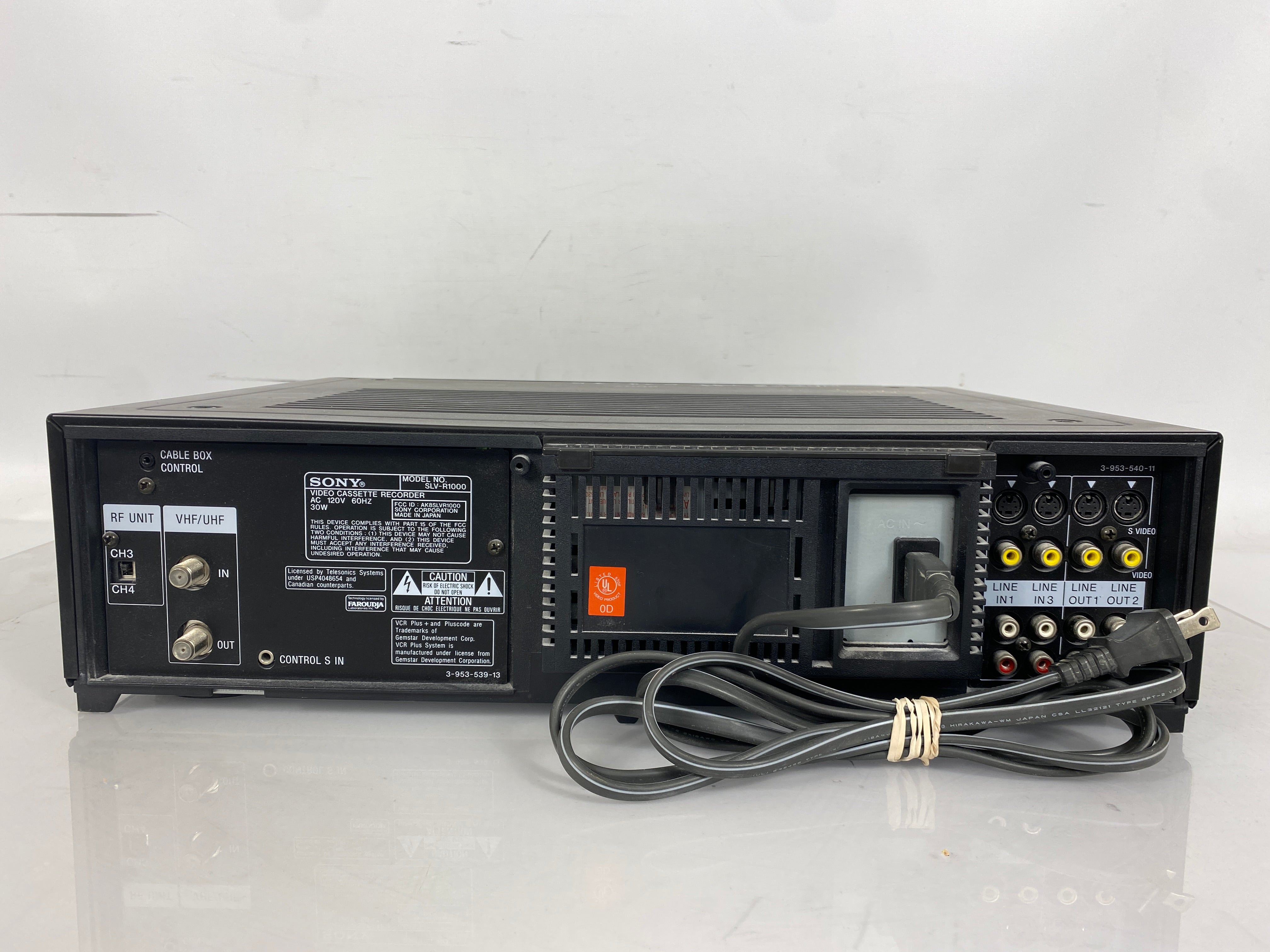 Sony S-VHS Hi-Fi Stereo VCR SLV-R1000