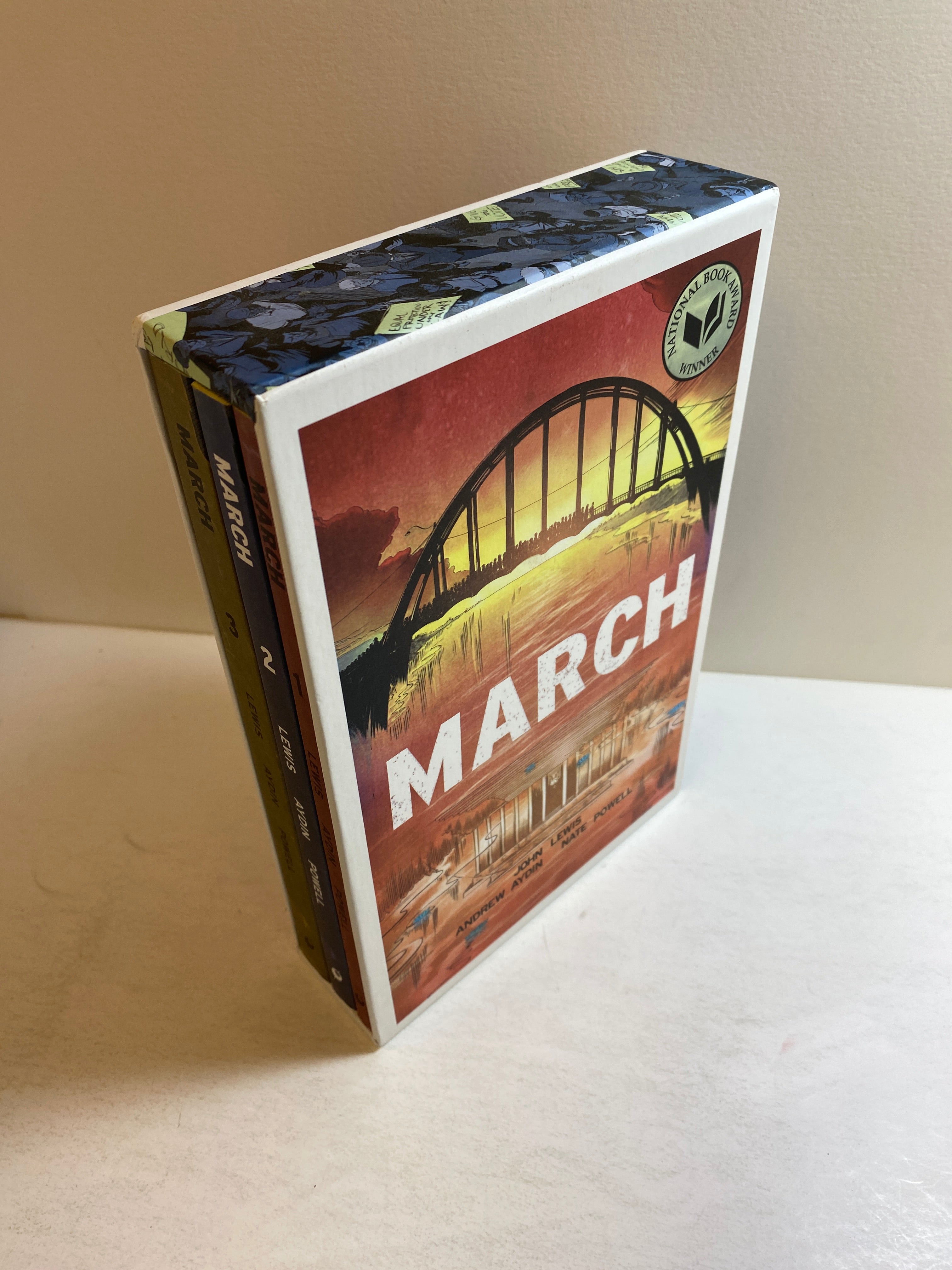 Lot of 3 March John Lewis Graphic Novels 1-3 Slipcover set 2013