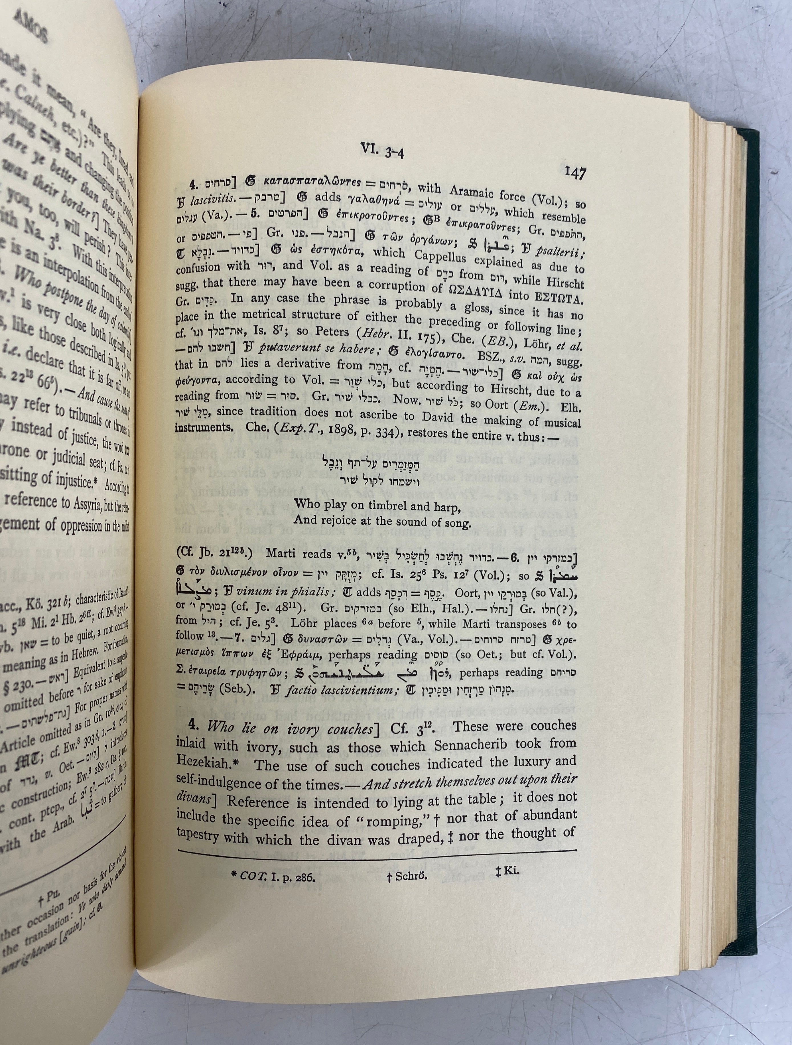 2 Vols The International Critical Commentary: Amos & Hosea/Galatians 1956-60 HC