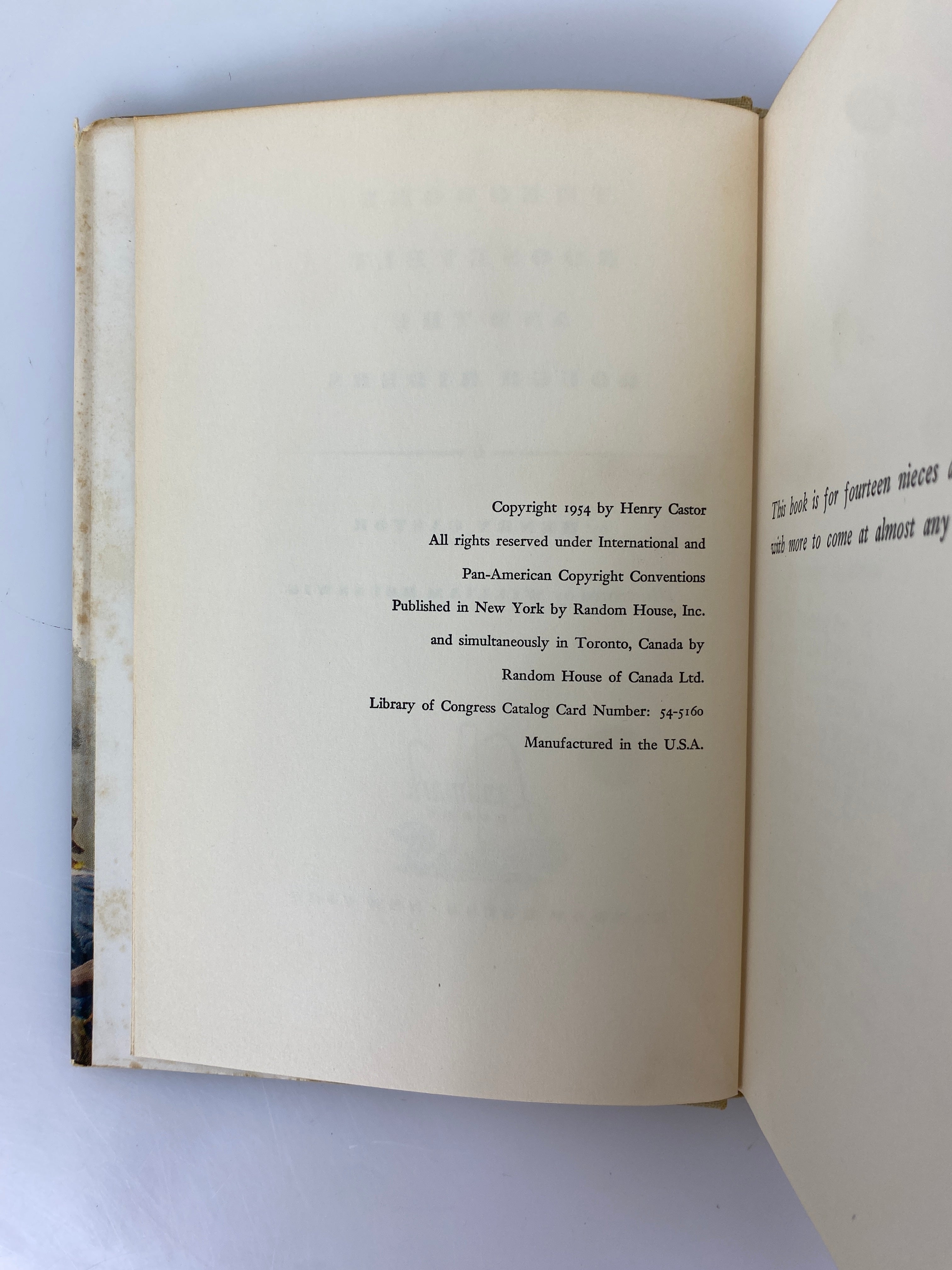 Teddy Roosevelt and the Rough Riders Henry Castor 1954 Vintage HCDJ