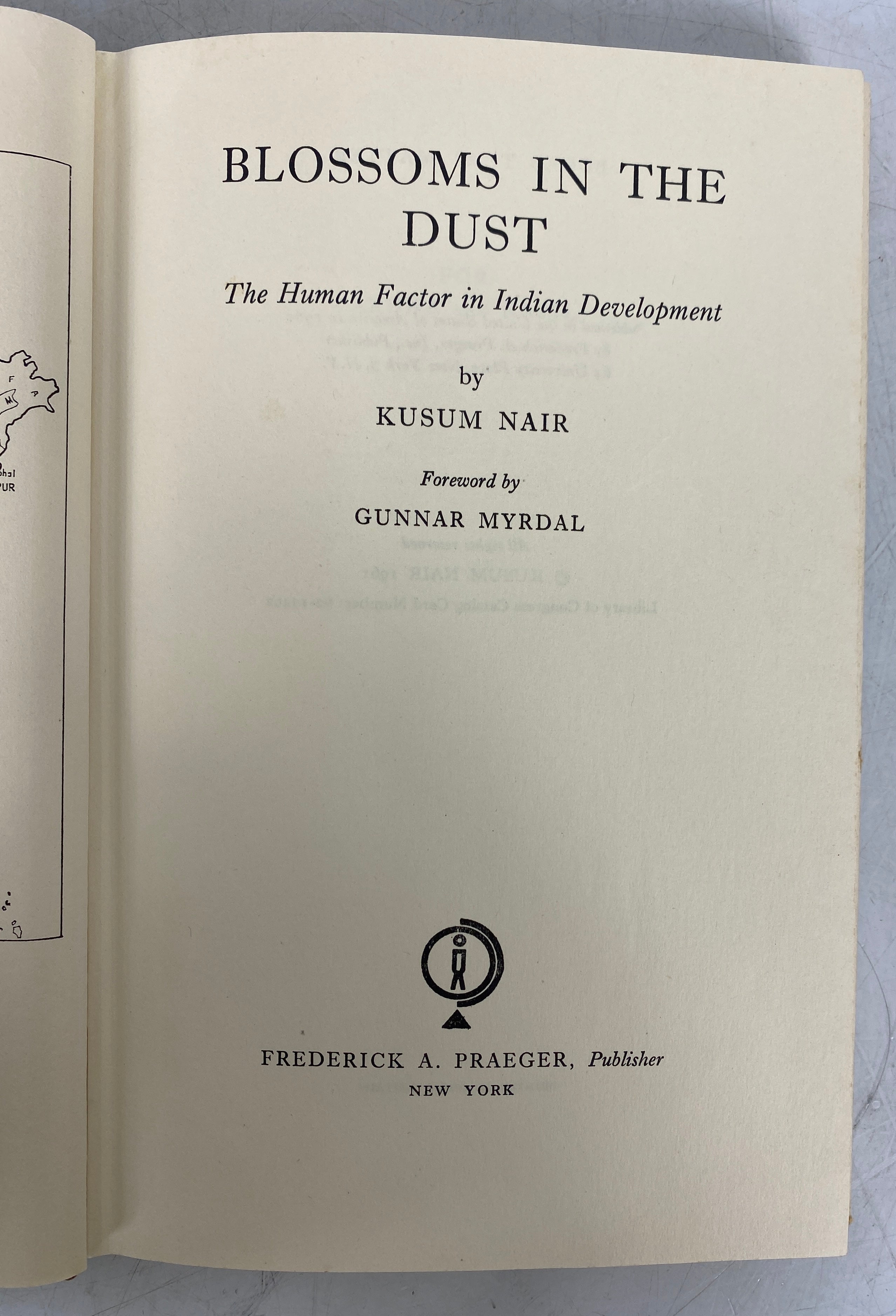 Lot of 2: Blossoms in the Dust (Nair)/Village India (Marriott) 1963 Vintage HCDJ