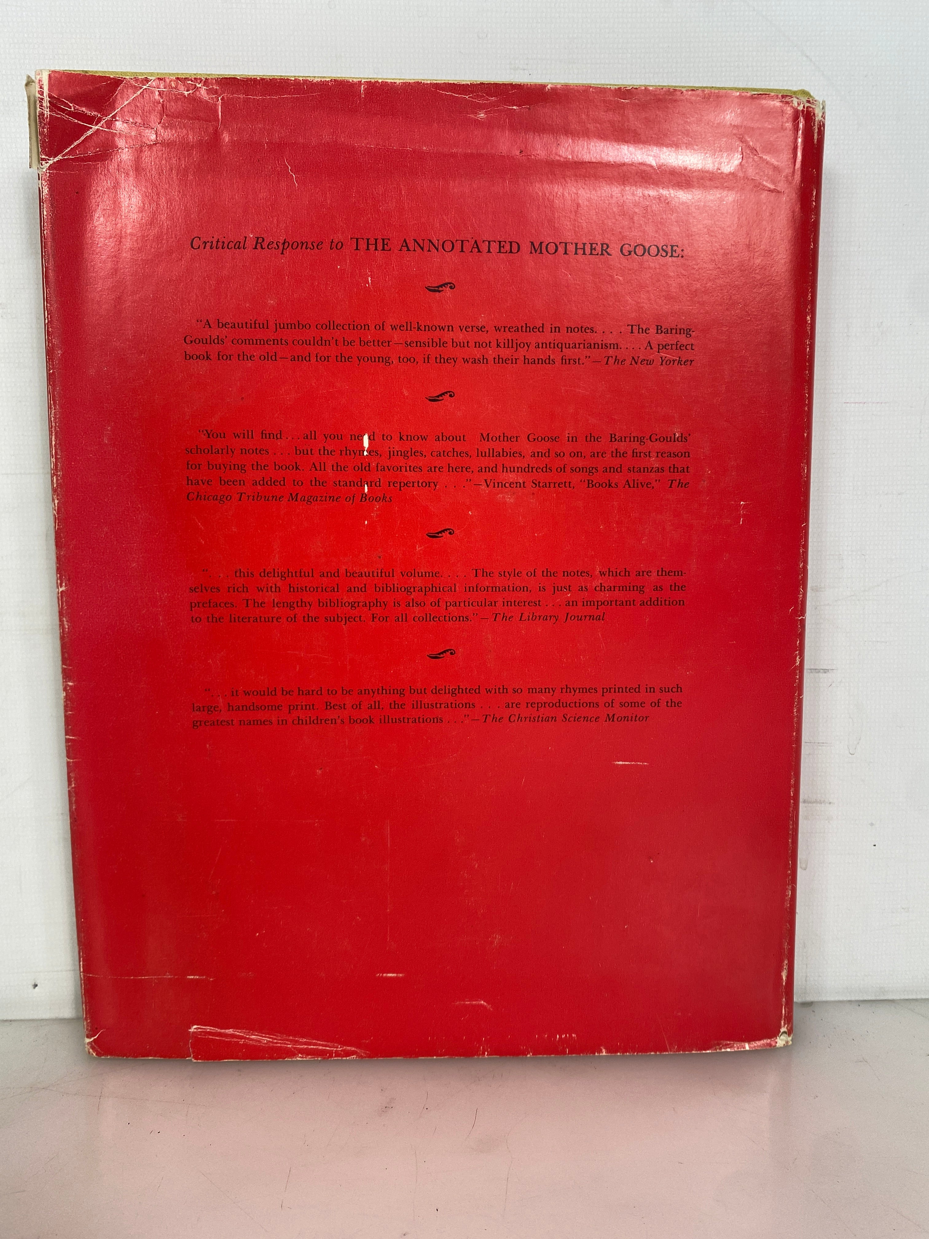The Annotated Mother Goose Baring-Gould 1962 1st Ed. HCDJ