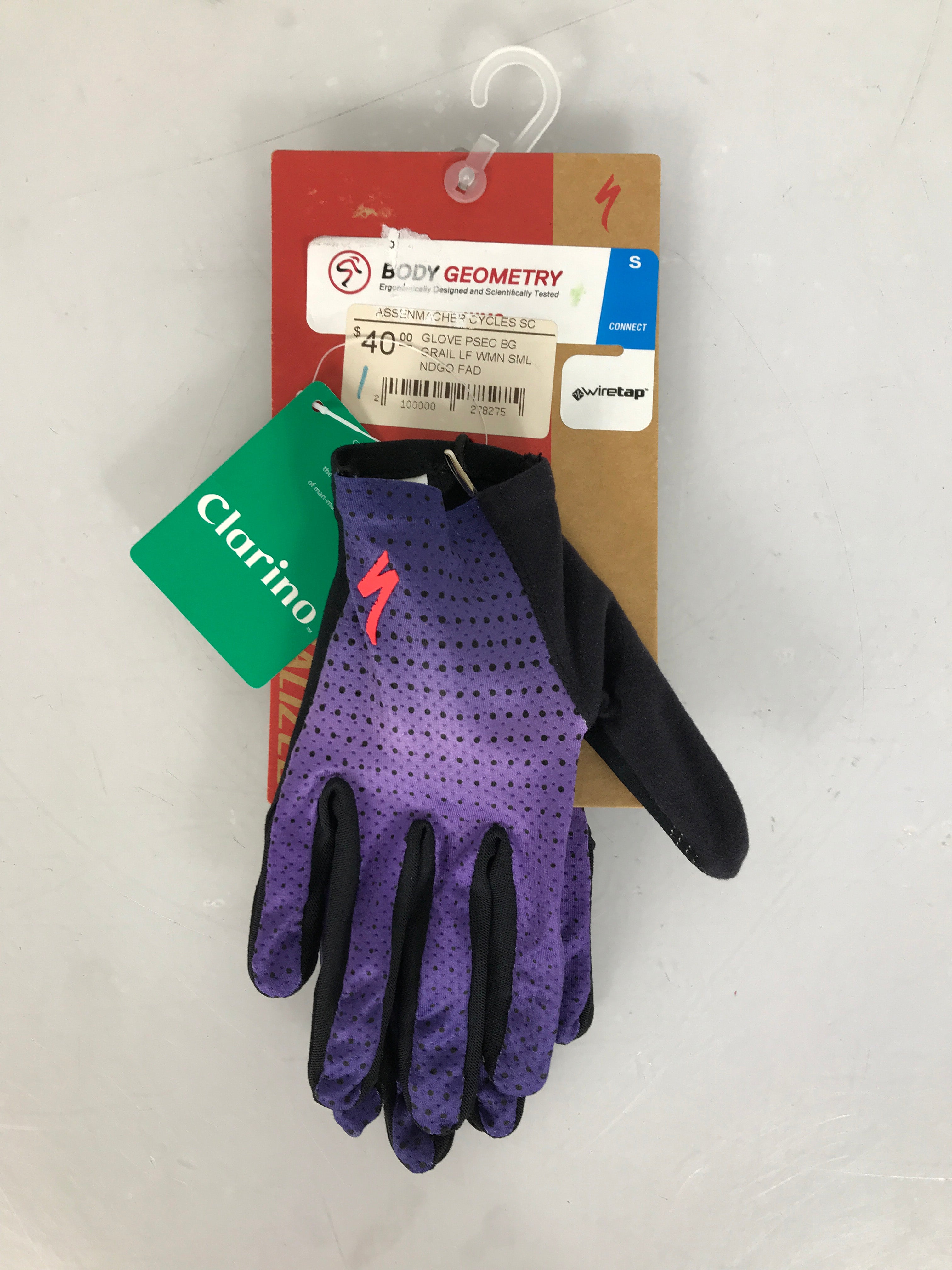 Specialized Body Geometry Cyclist Gloves with Wiretap Women's Size S NWT