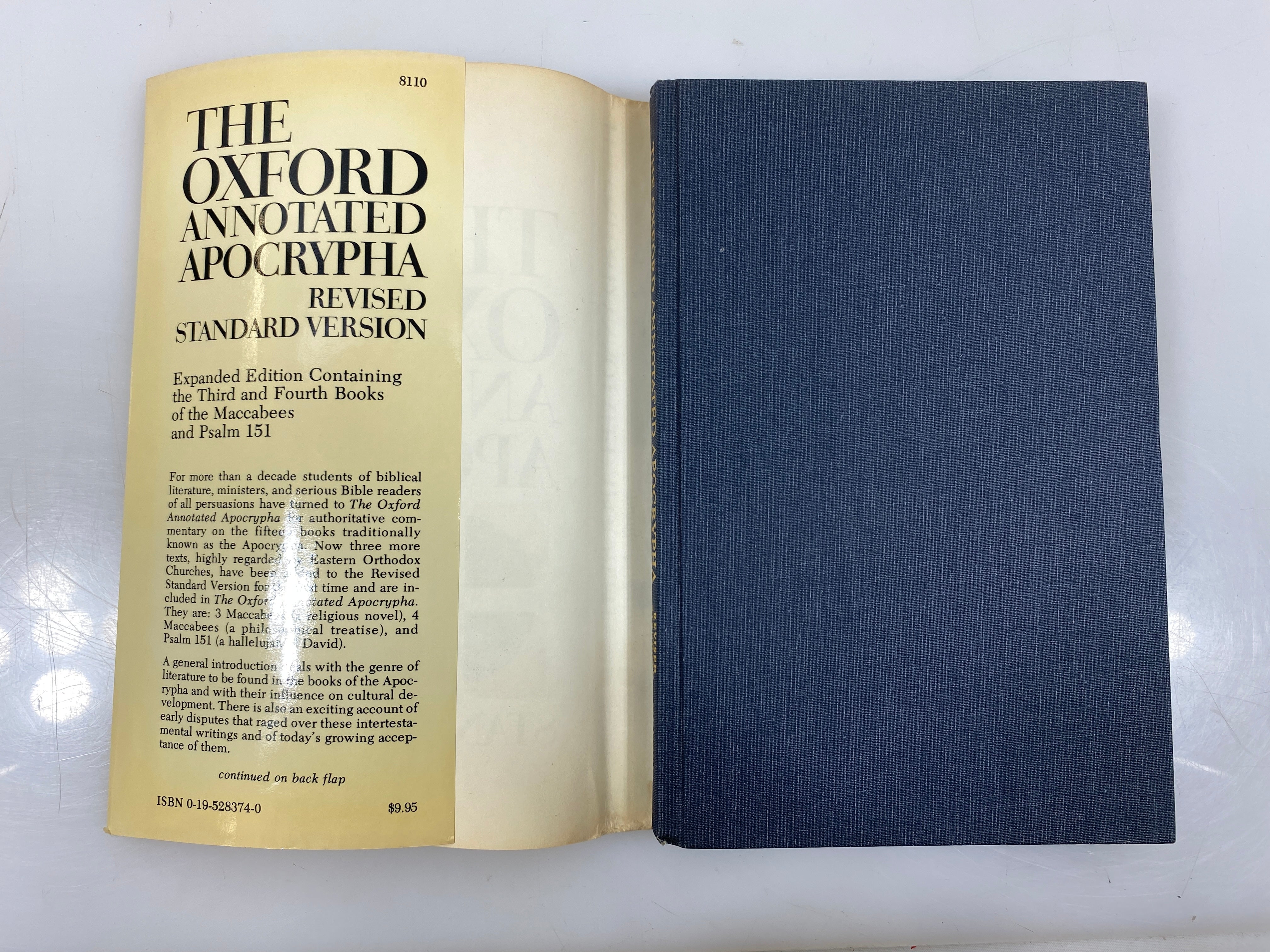 The Oxford Annotated Apocrypha Oxford University Press 1977 HCDJ