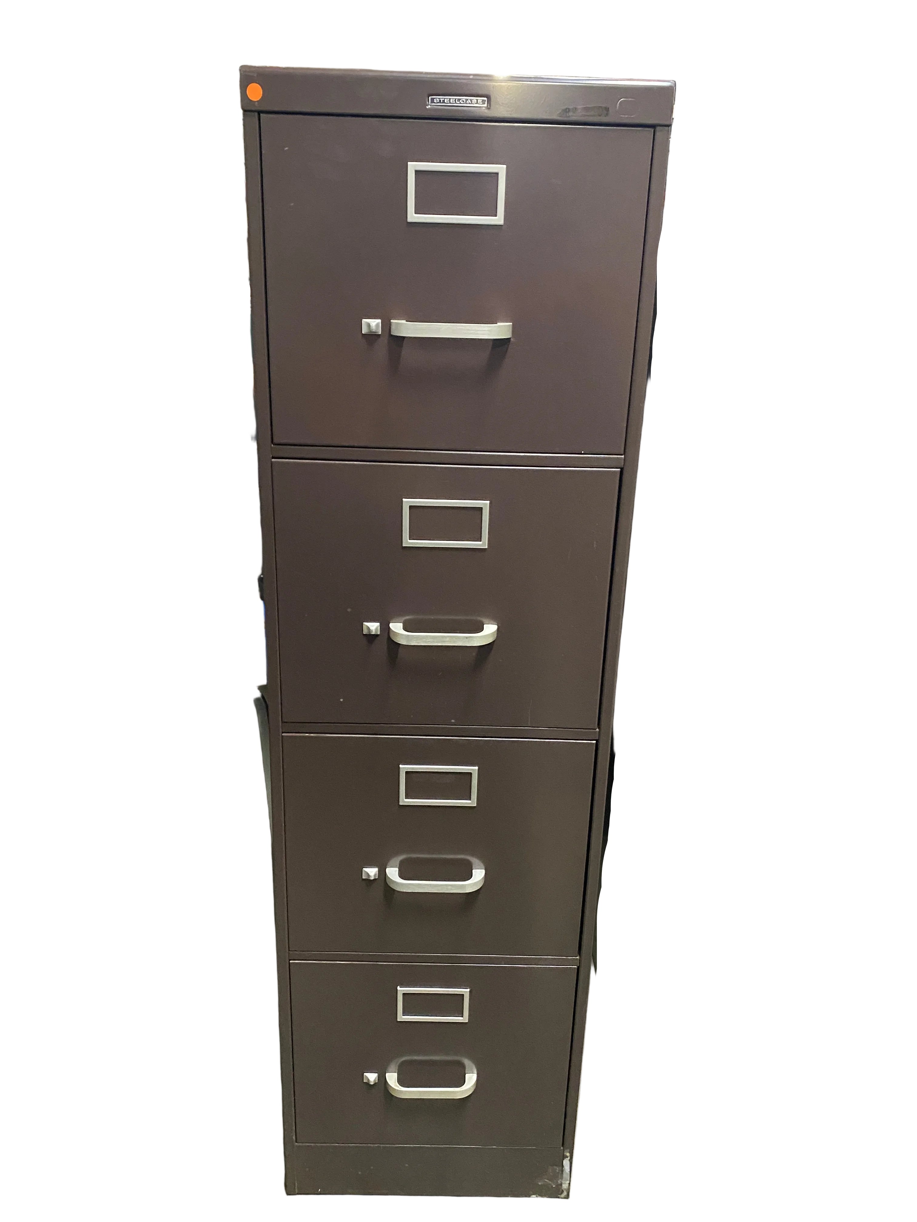 Steelcase Brown 4 Drawer File Cabinet