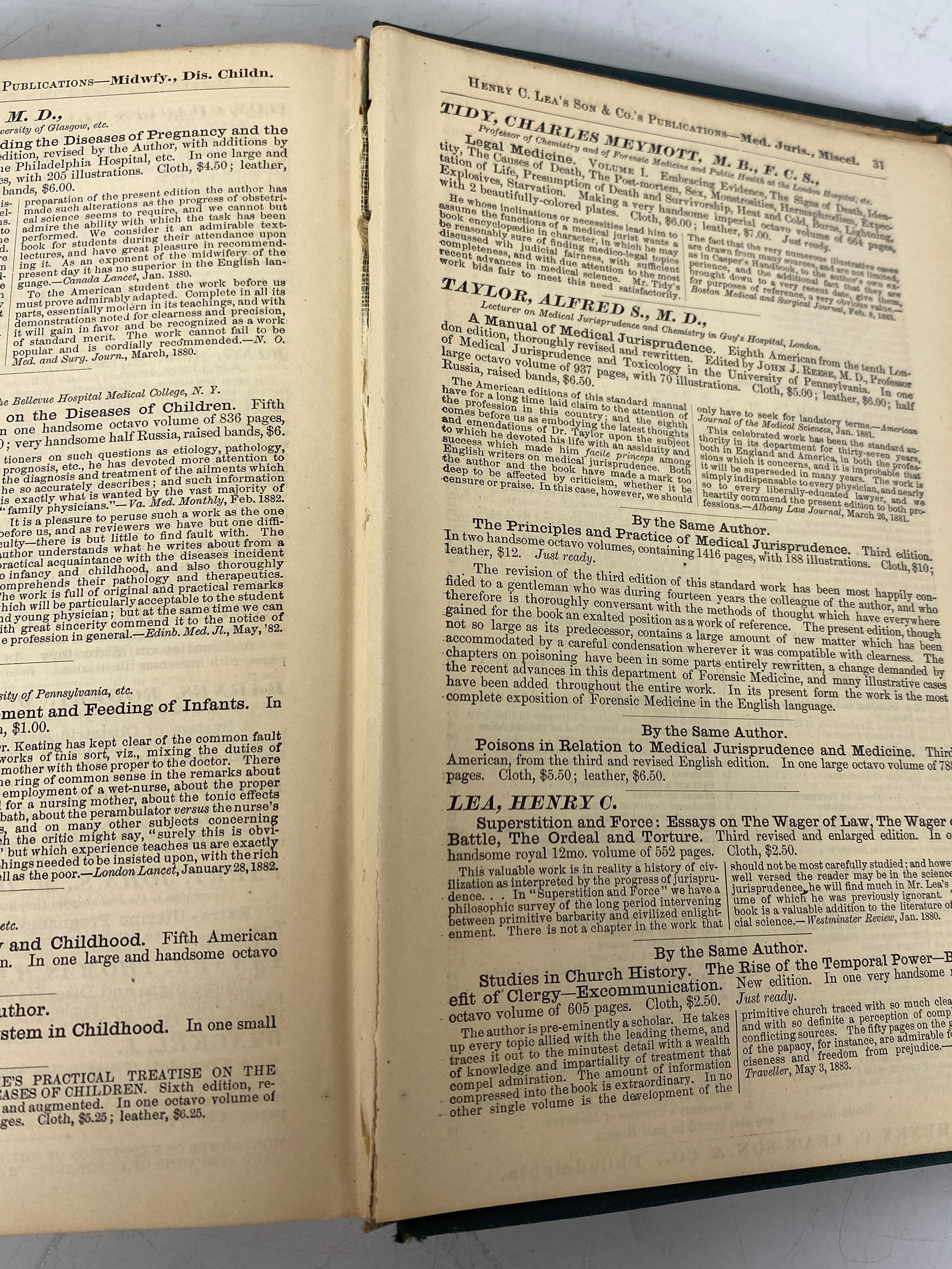 The Science and Practice of Midwifery W.S. Playfair 1880 Antique HC