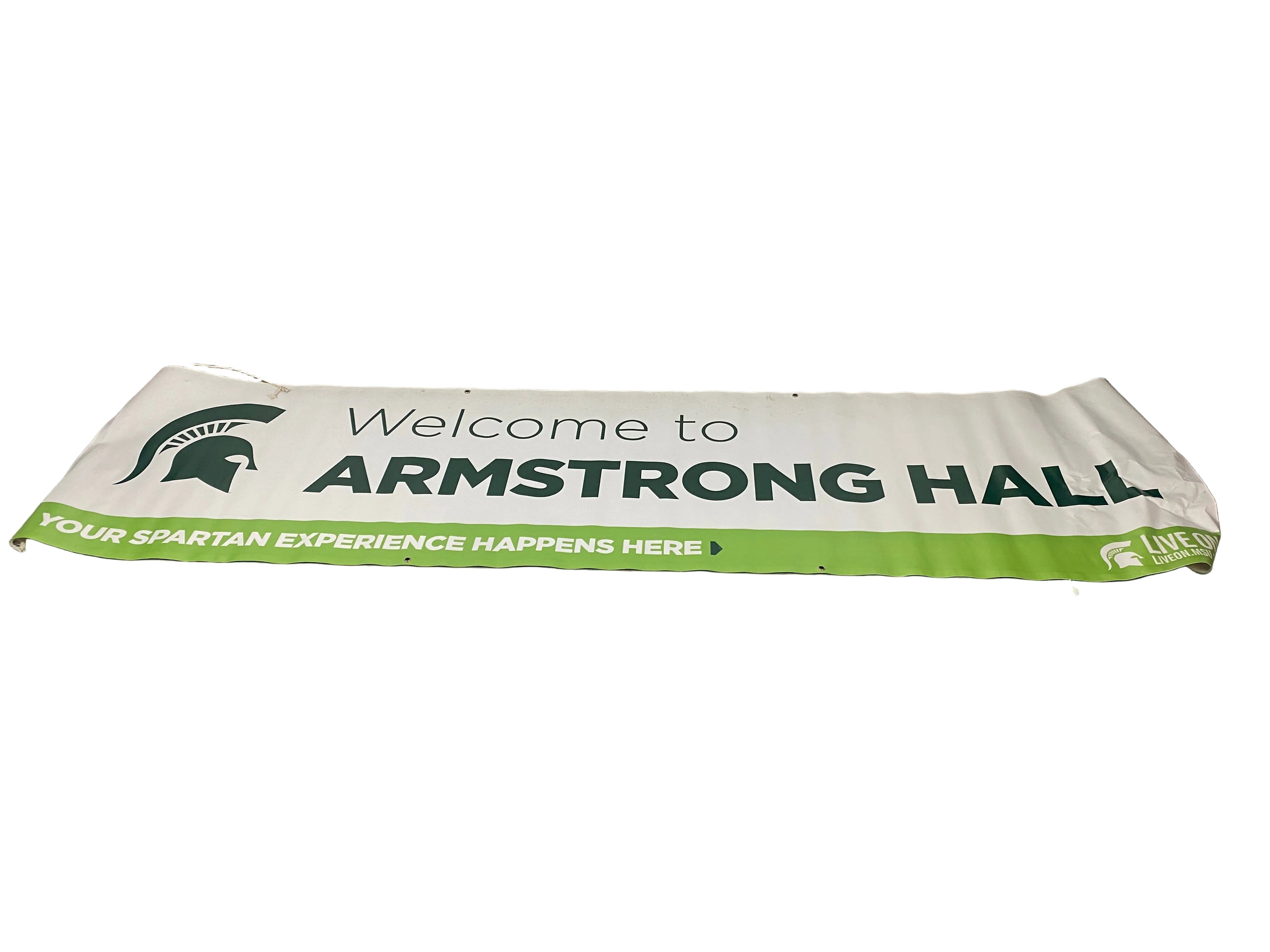 MSU' Welcome to Armstrong Hall'  Banner