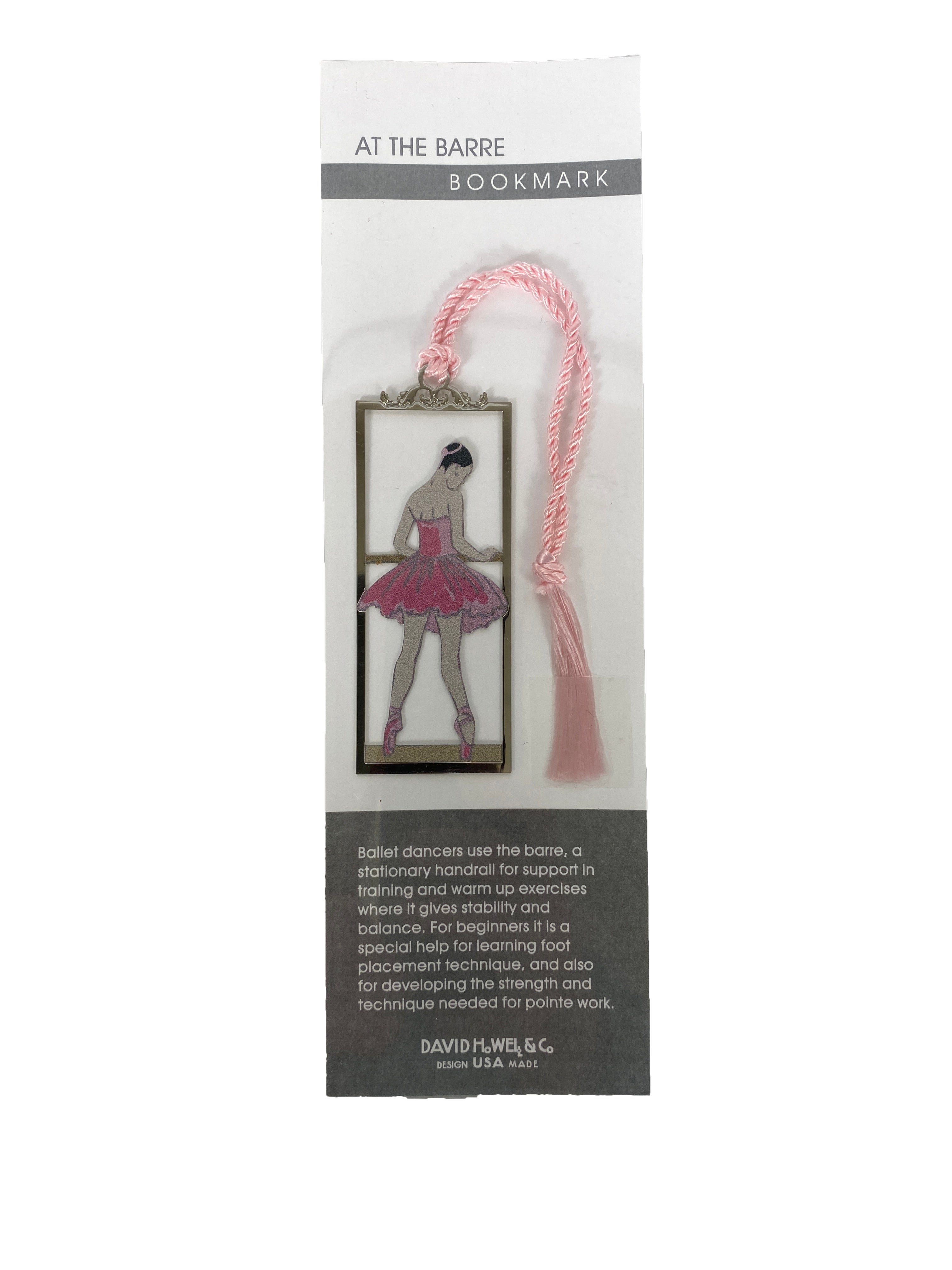 David Howell & Co. At the Barre Ballerina Metal Bookmark
