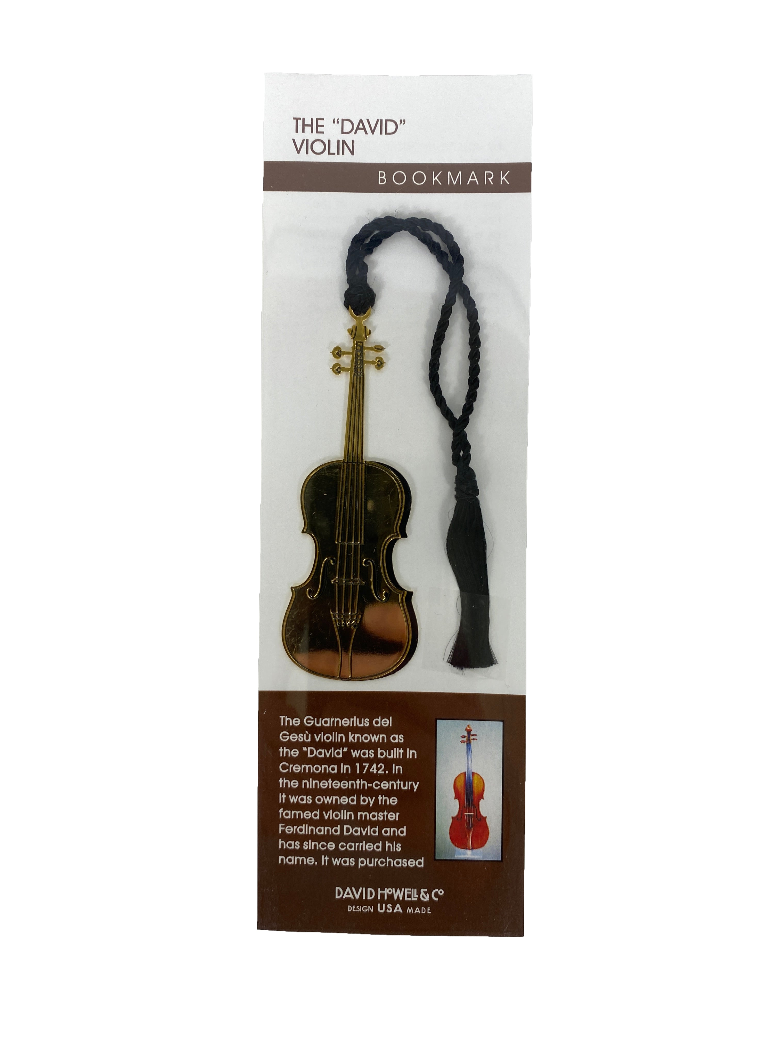David Howell & Co. The David Violin Metal Bookmark