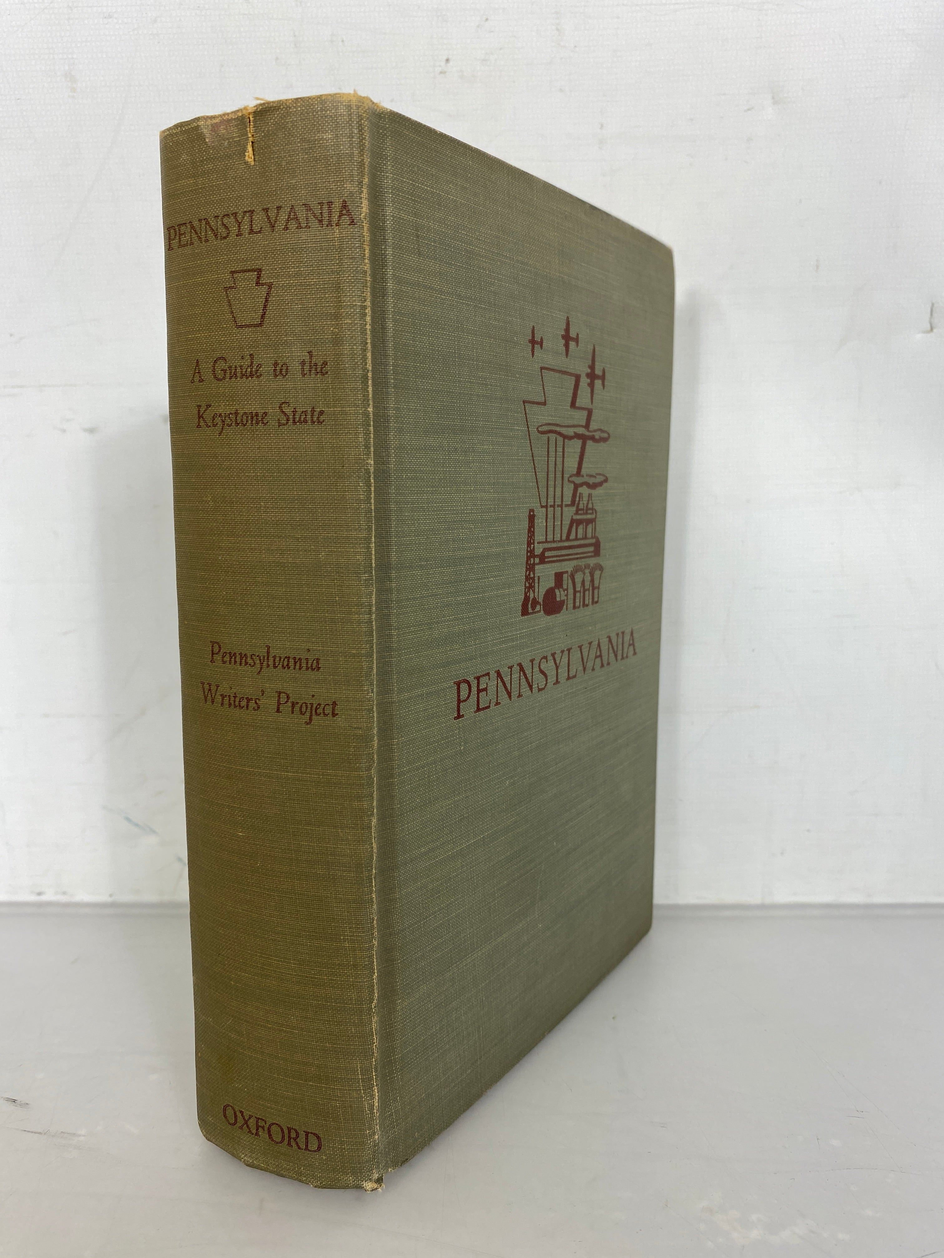 Pennsylvania A Guide to the Keystone State With Map 1940 Works Projects Administration HC
