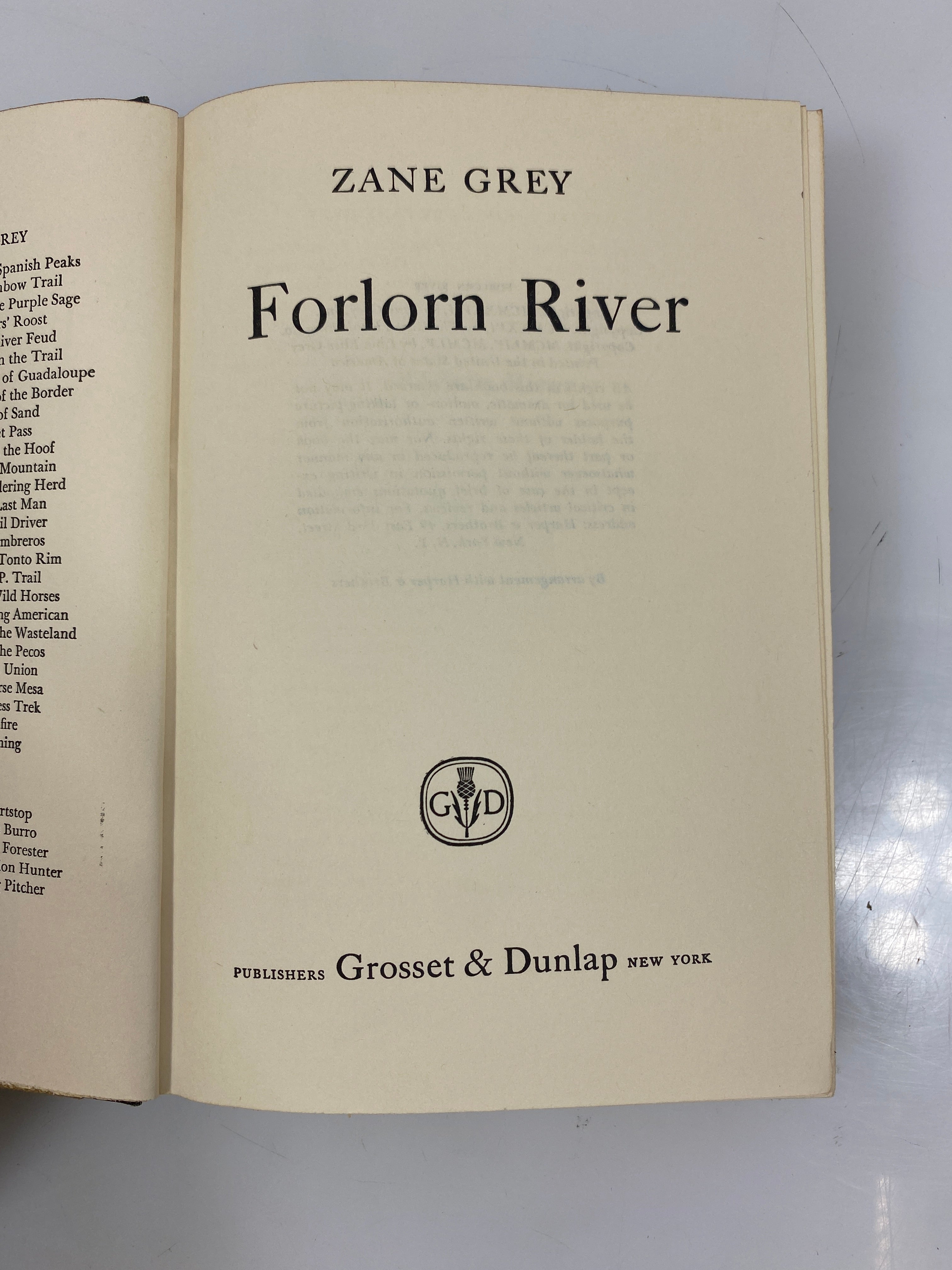 Set of 3 Zane Grey Hardcovers To the Last Man/Wanderer/Forlorn River 1920s HC