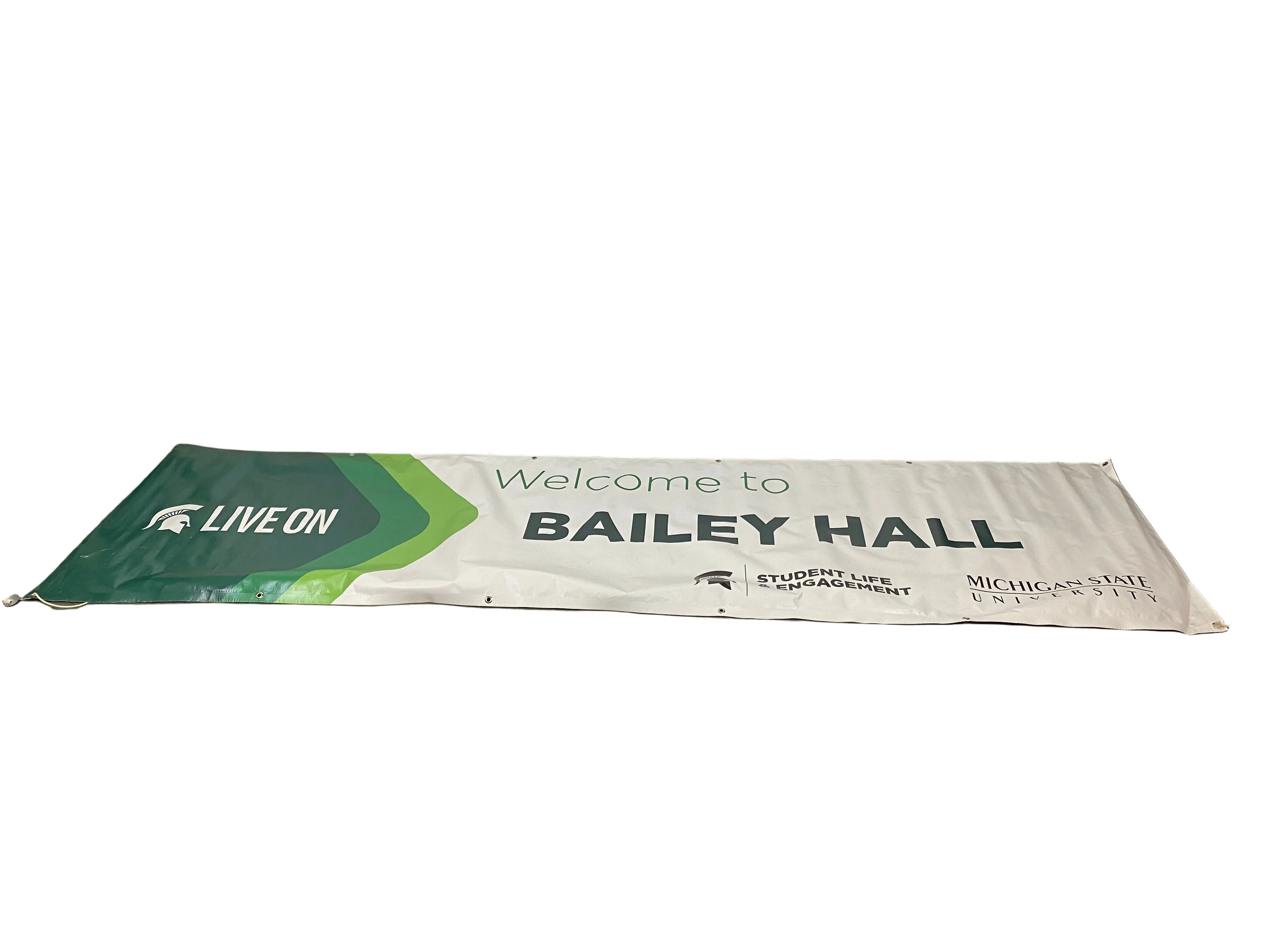 MSU Live On 'Welcome to Bailey Hall'  Banner