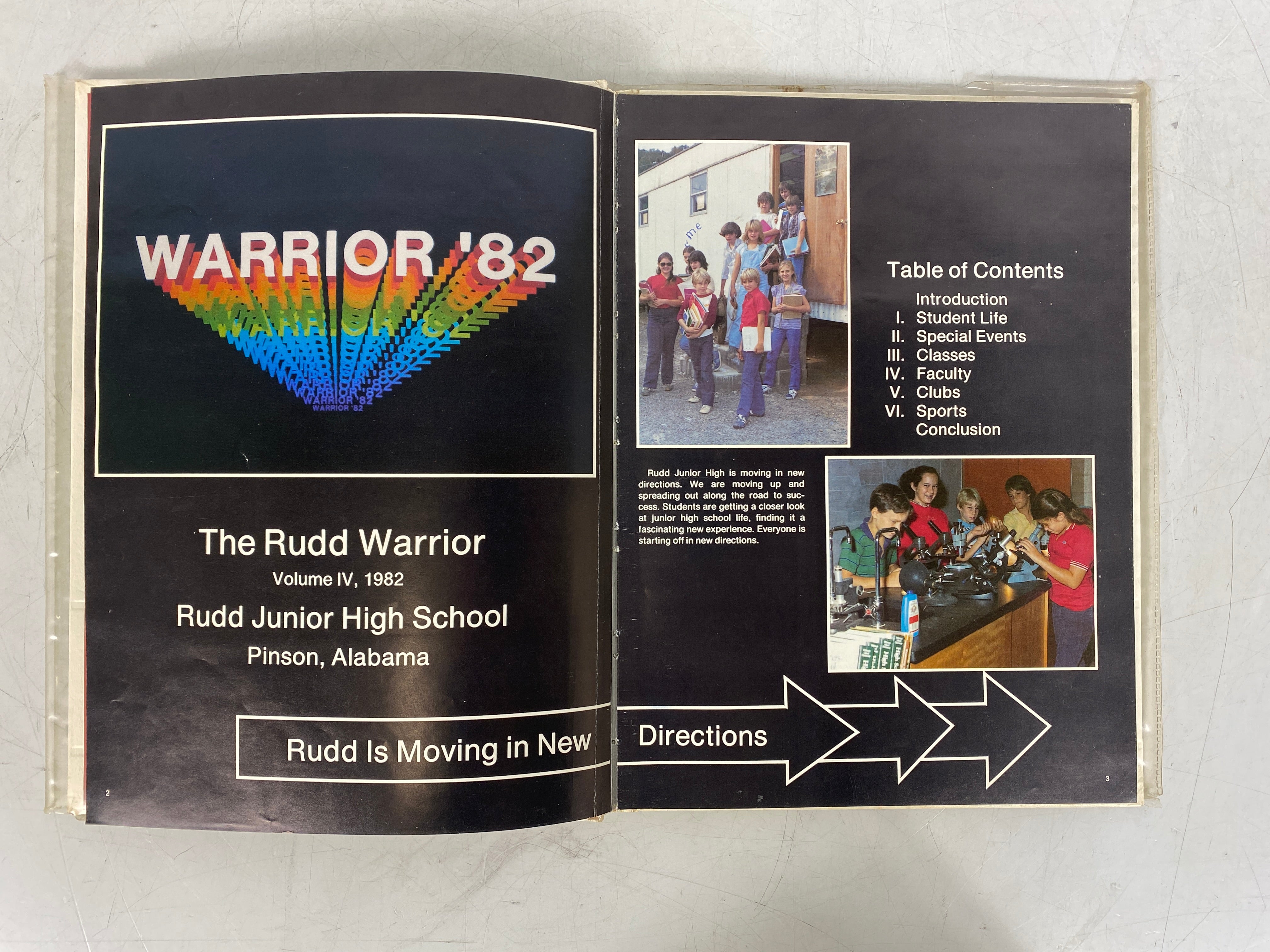 1982 Rudd Junior High School Yearbook Pinson Alabama HC