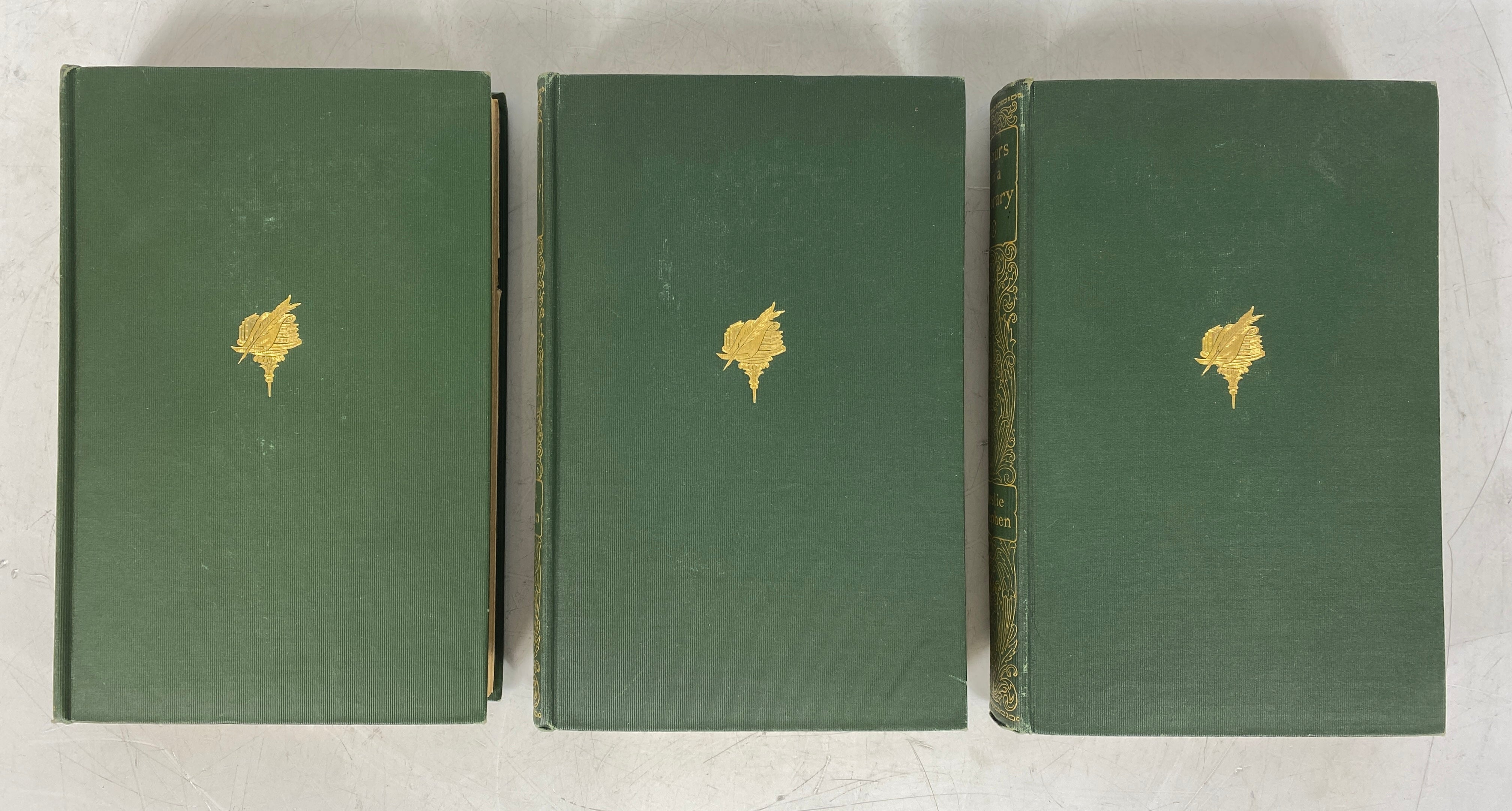 3 Volumes: Hours in a Library by Leslie Stephen (1, 2, 4) 1907 Antique HC