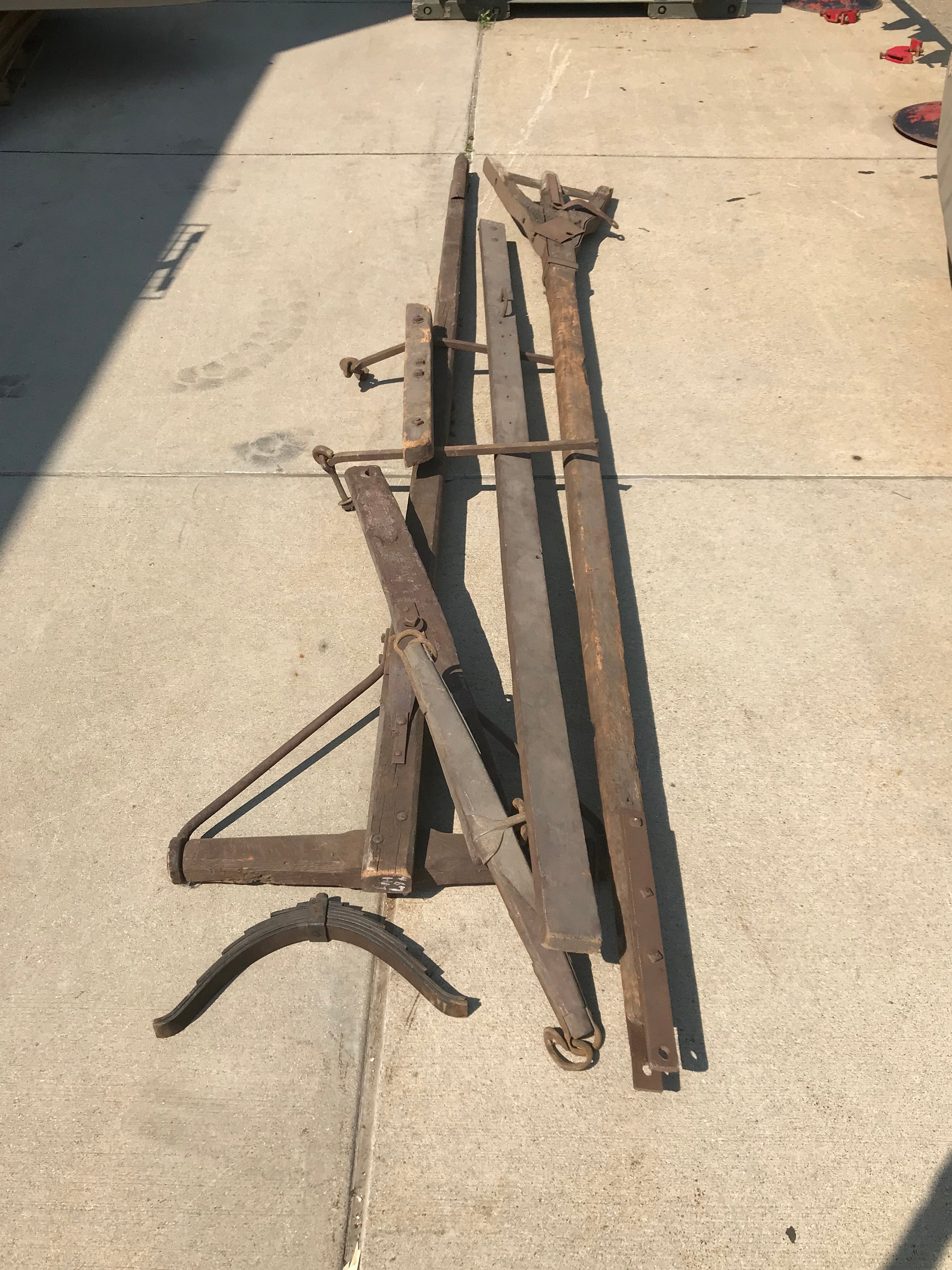 Antique Bobsled Pieces