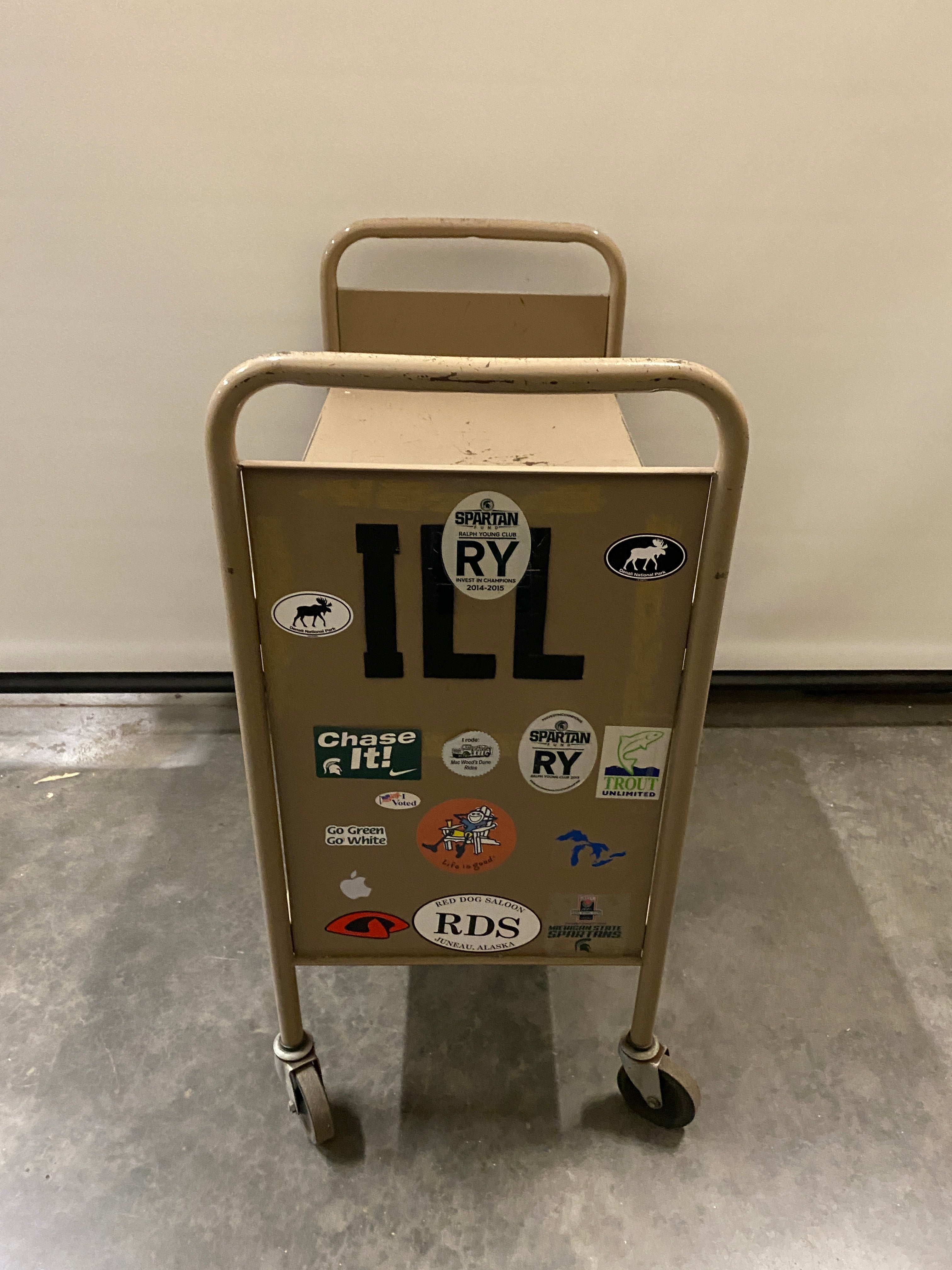 Metal Book Cart