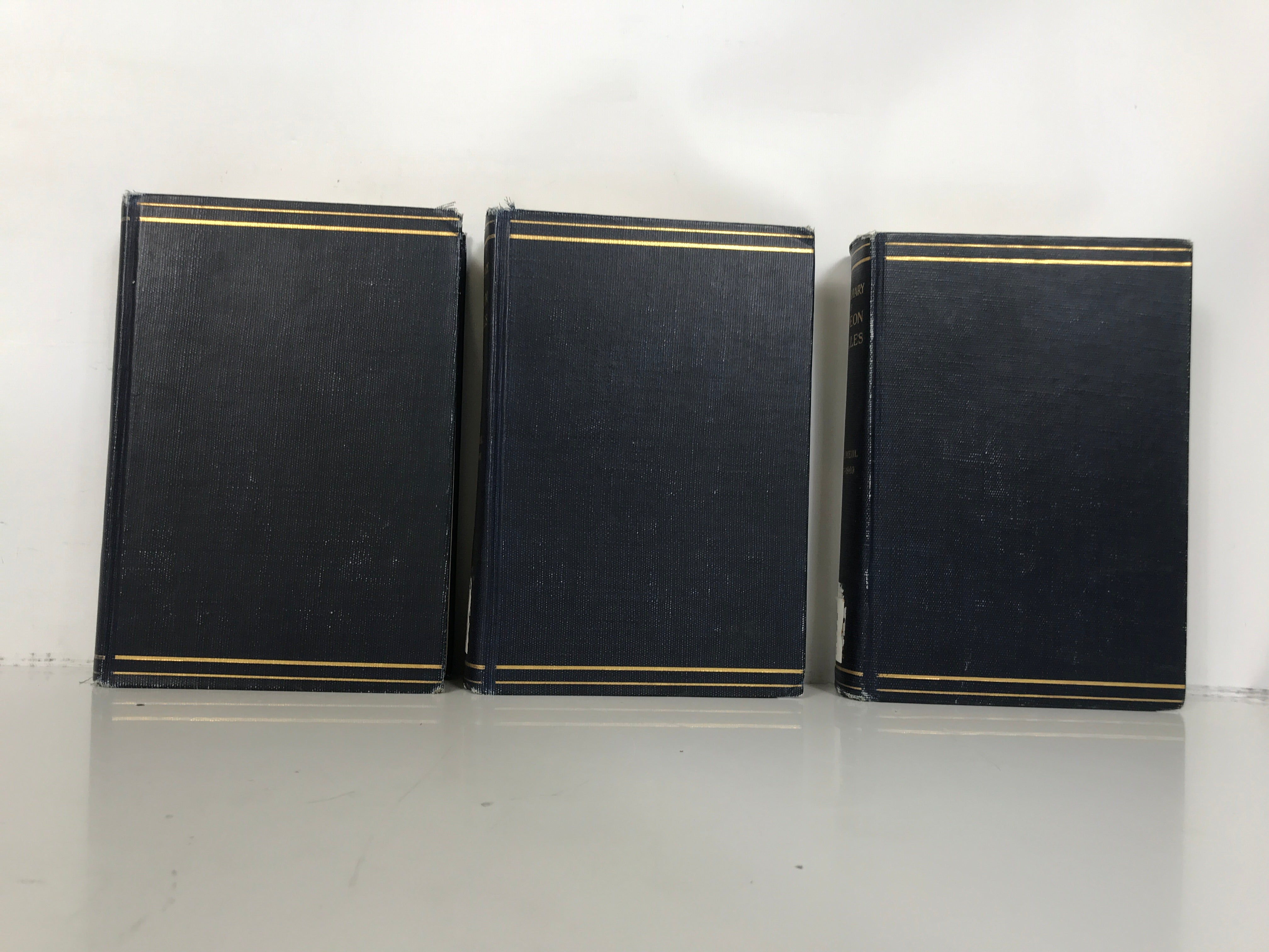 3 Vol Set: The Diary of Gideon Welles Civil War Sec of Navy 1911 Ex-Library