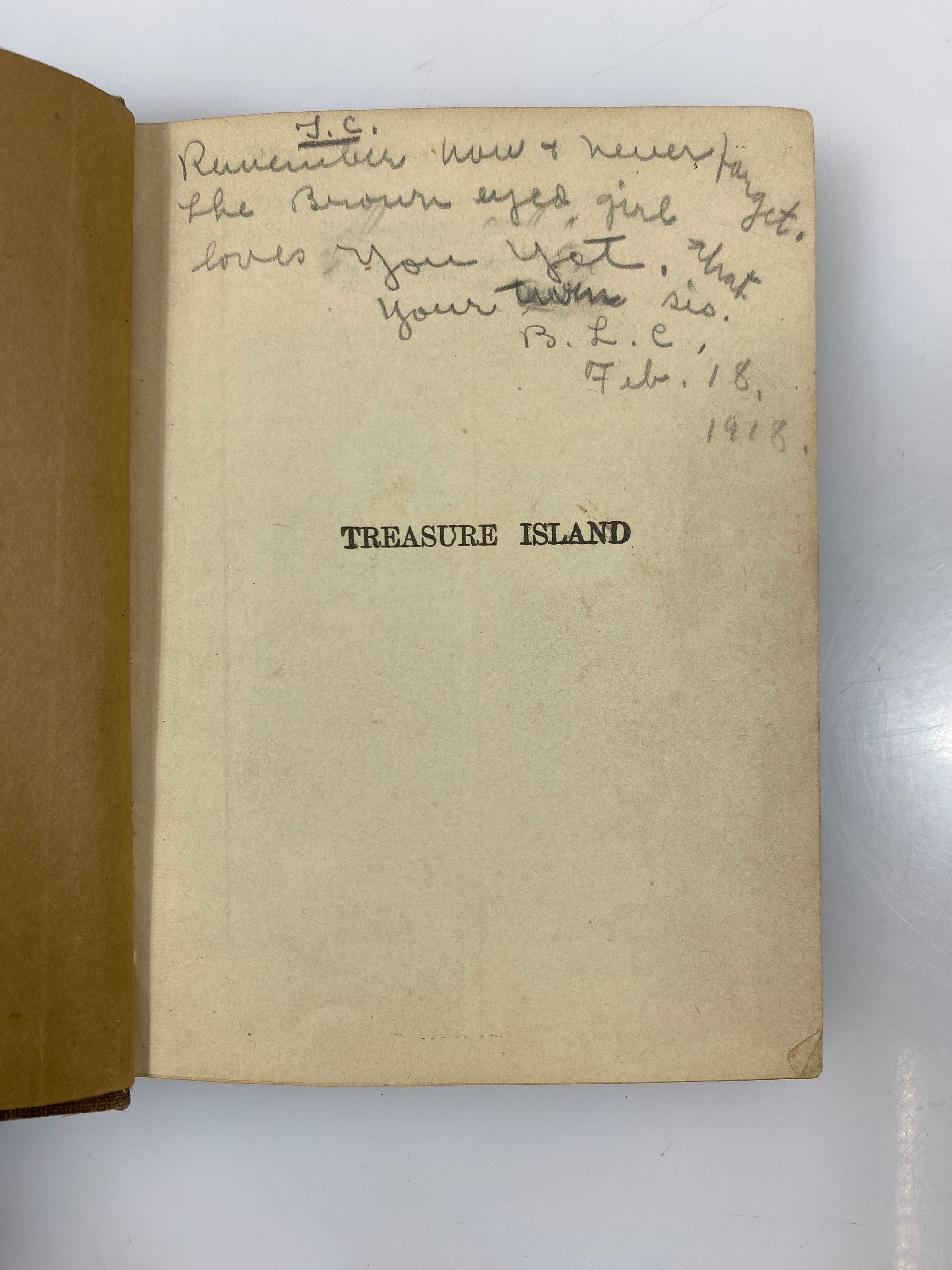 Treasure Island Stevenson MacMillan Company 1917 HC