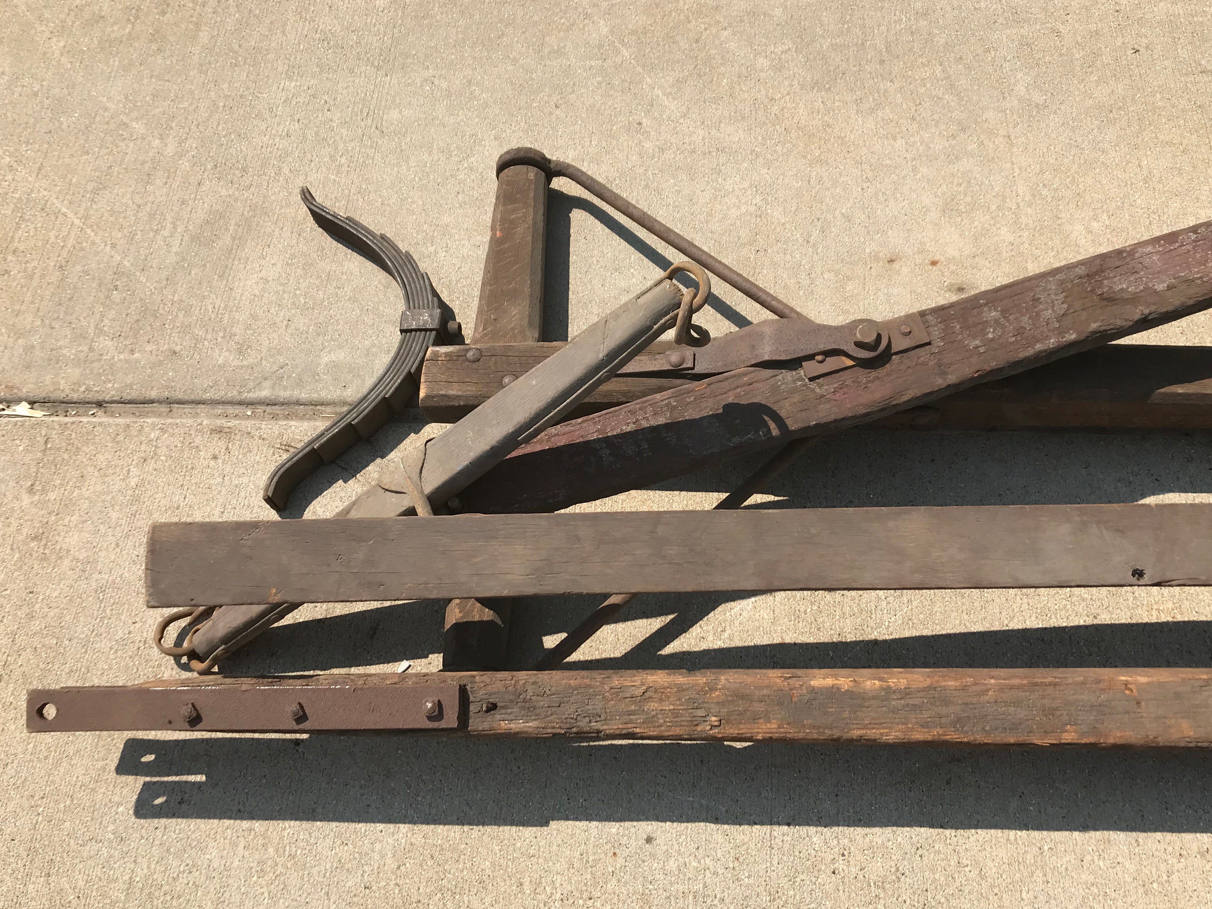 Antique Bobsled Pieces