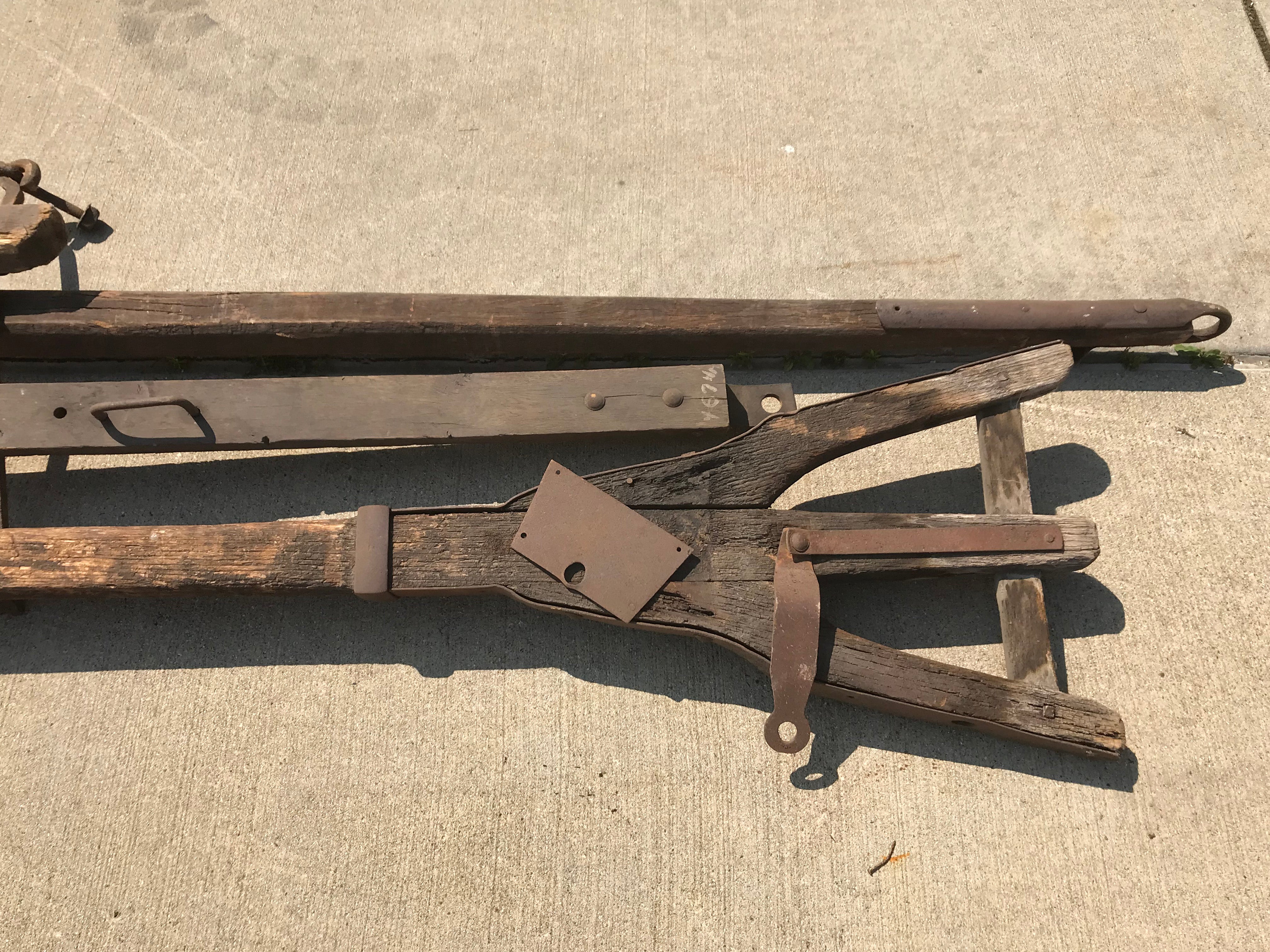 Antique Bobsled Pieces