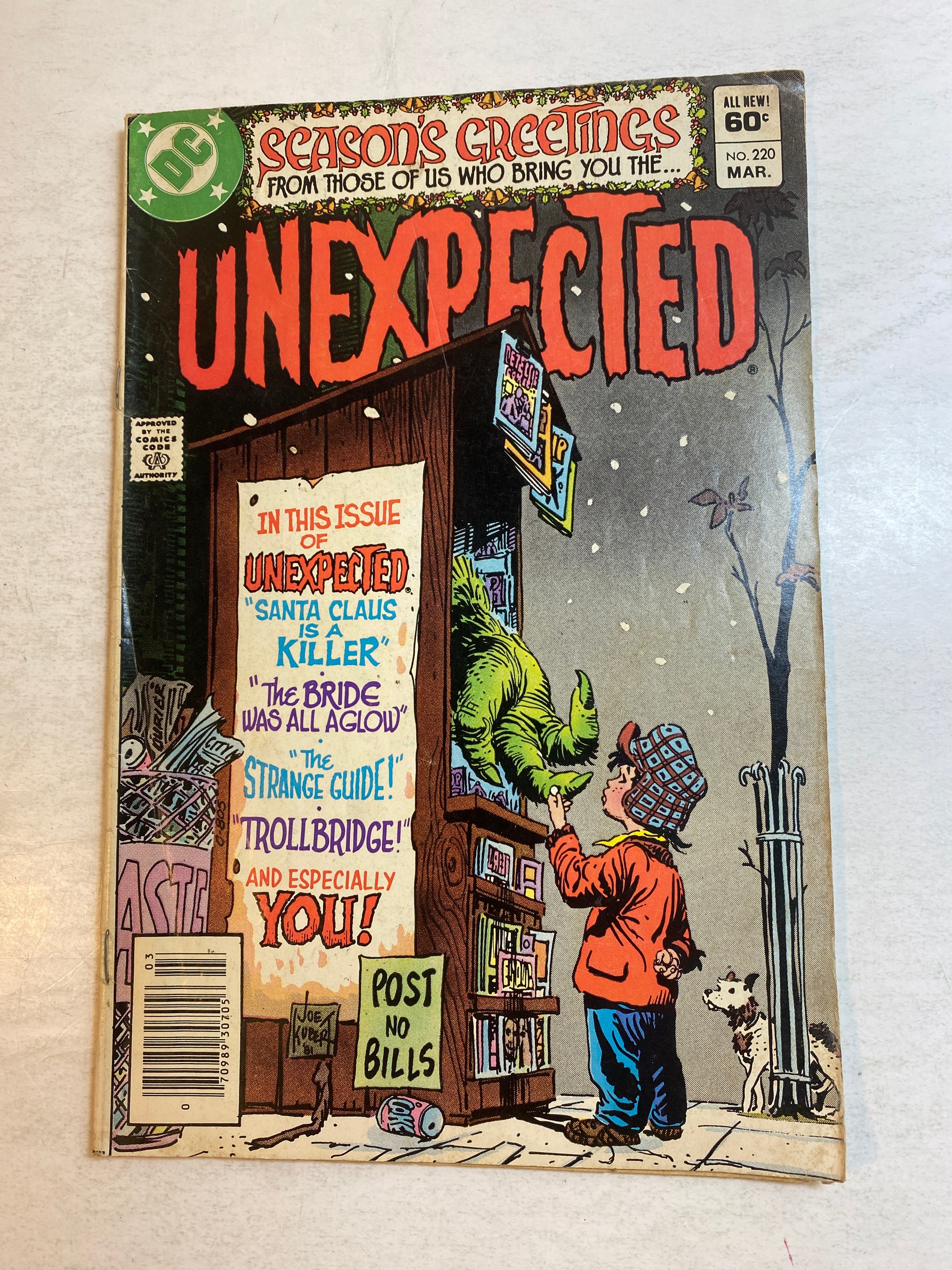Unexpected 220 DC Comic 1982
