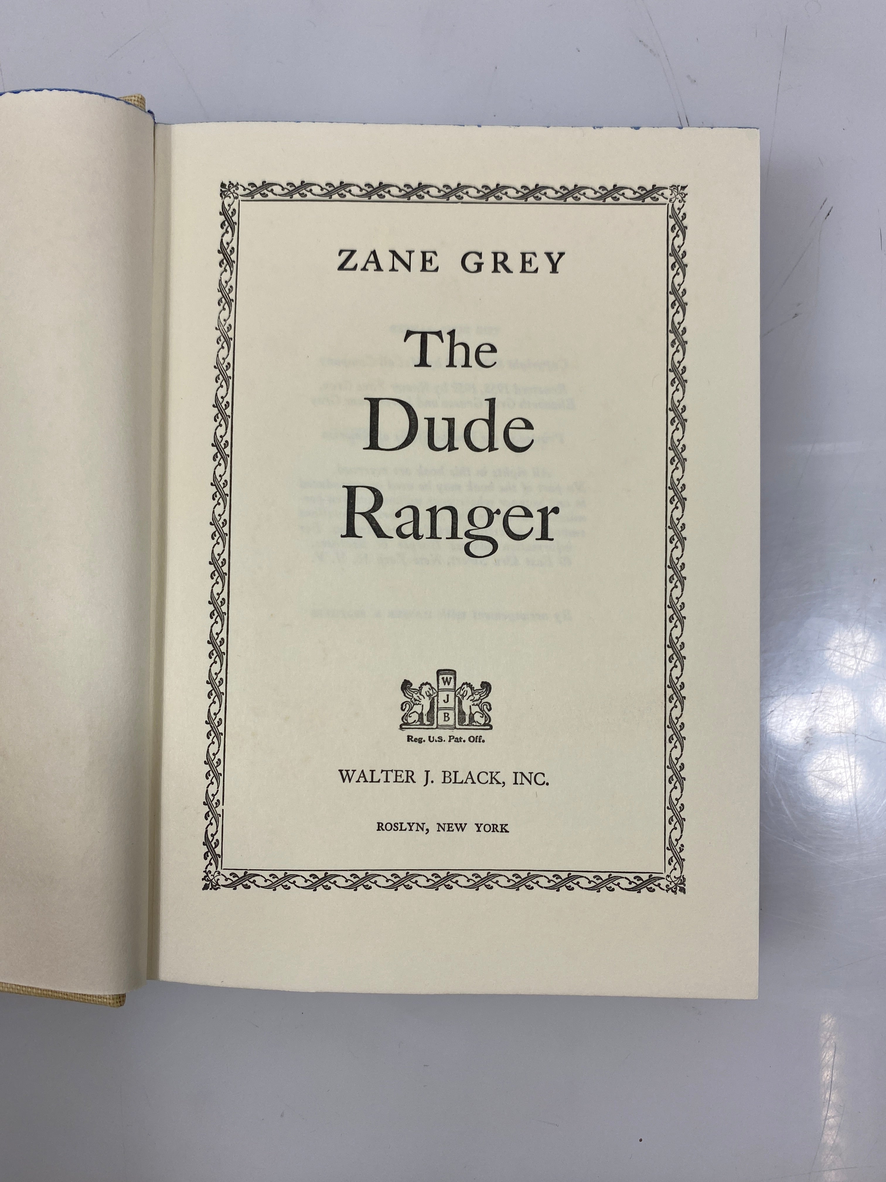 Set of 2 Zane Grey Hardcovers Thundering Herd/Dude Ranger HC