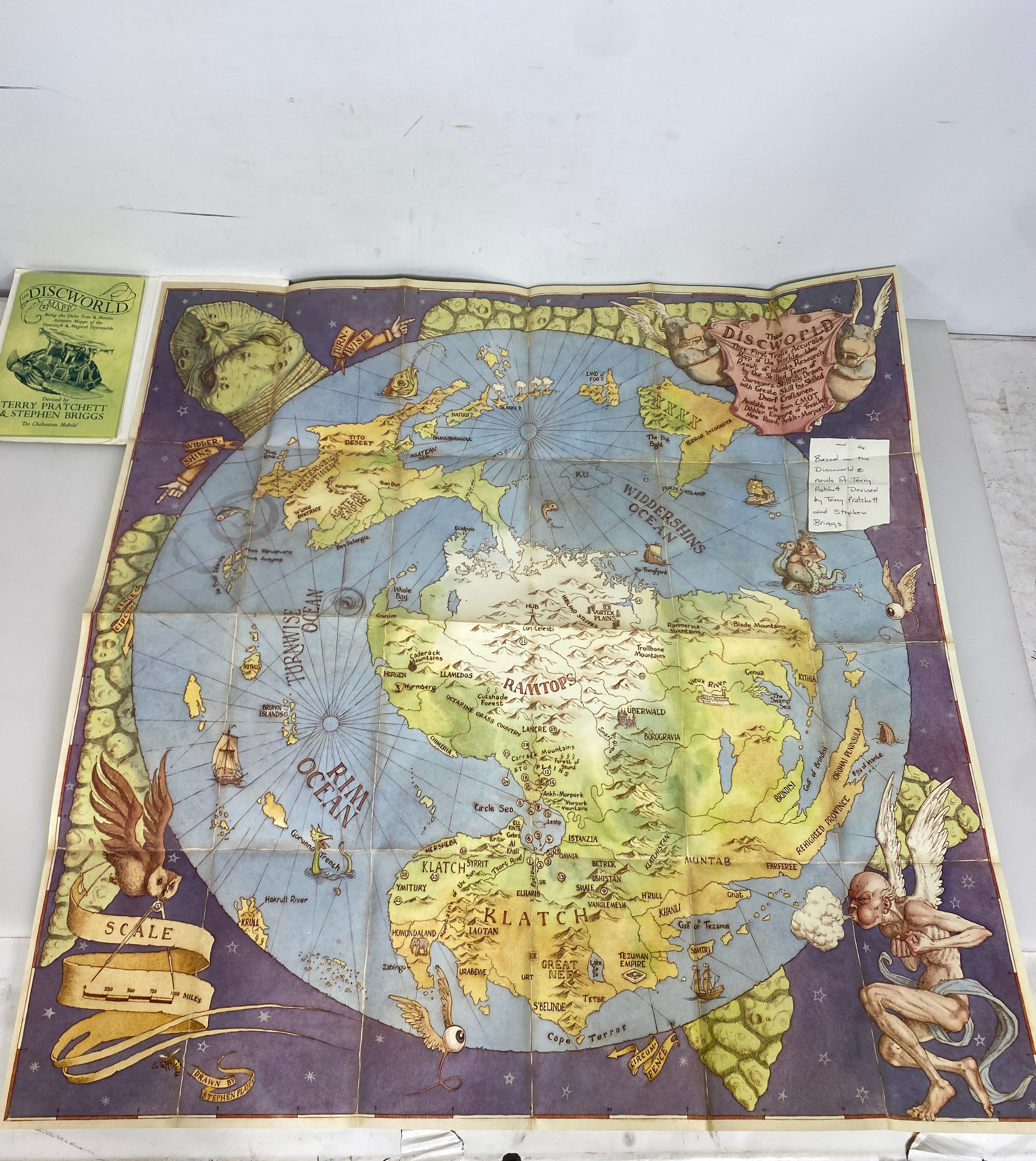 Lot of 3: Maps of Discworld Terry Pratchett & Stephen Briggs Corgi Books SC