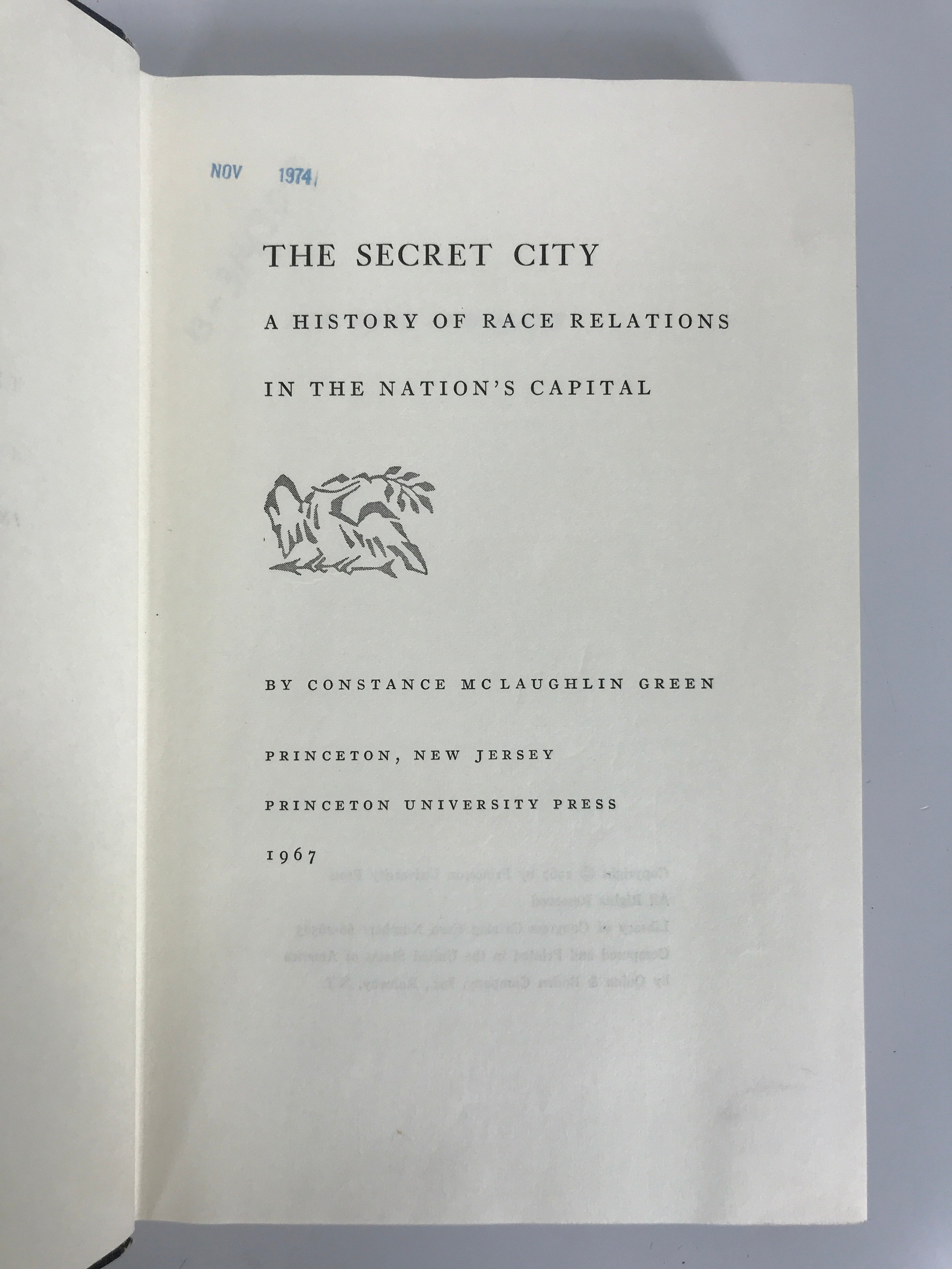 The Secret City by Green 1967 HC Ex-Library