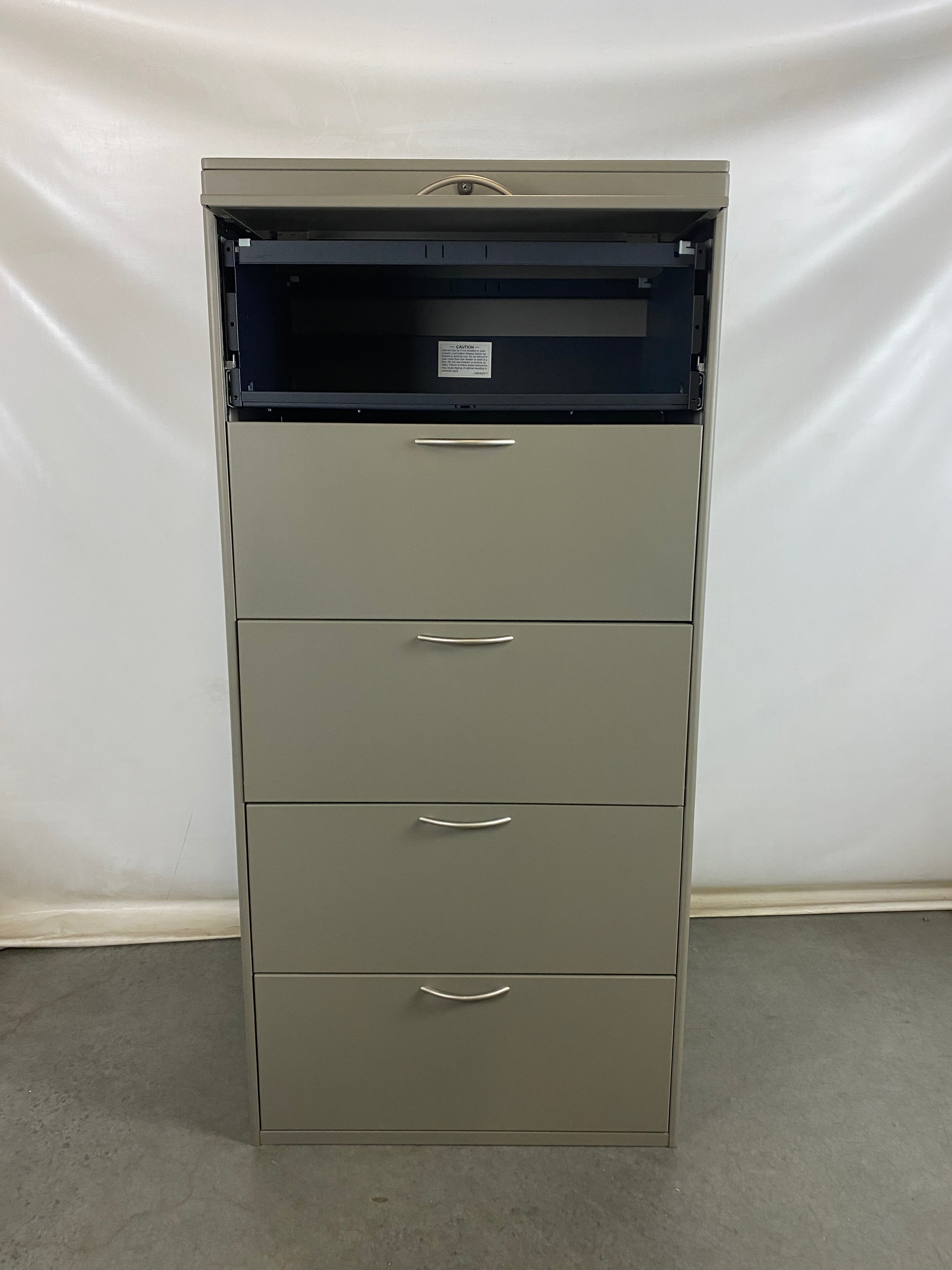 Grey 5 Drawer Lateral File Cabinet
