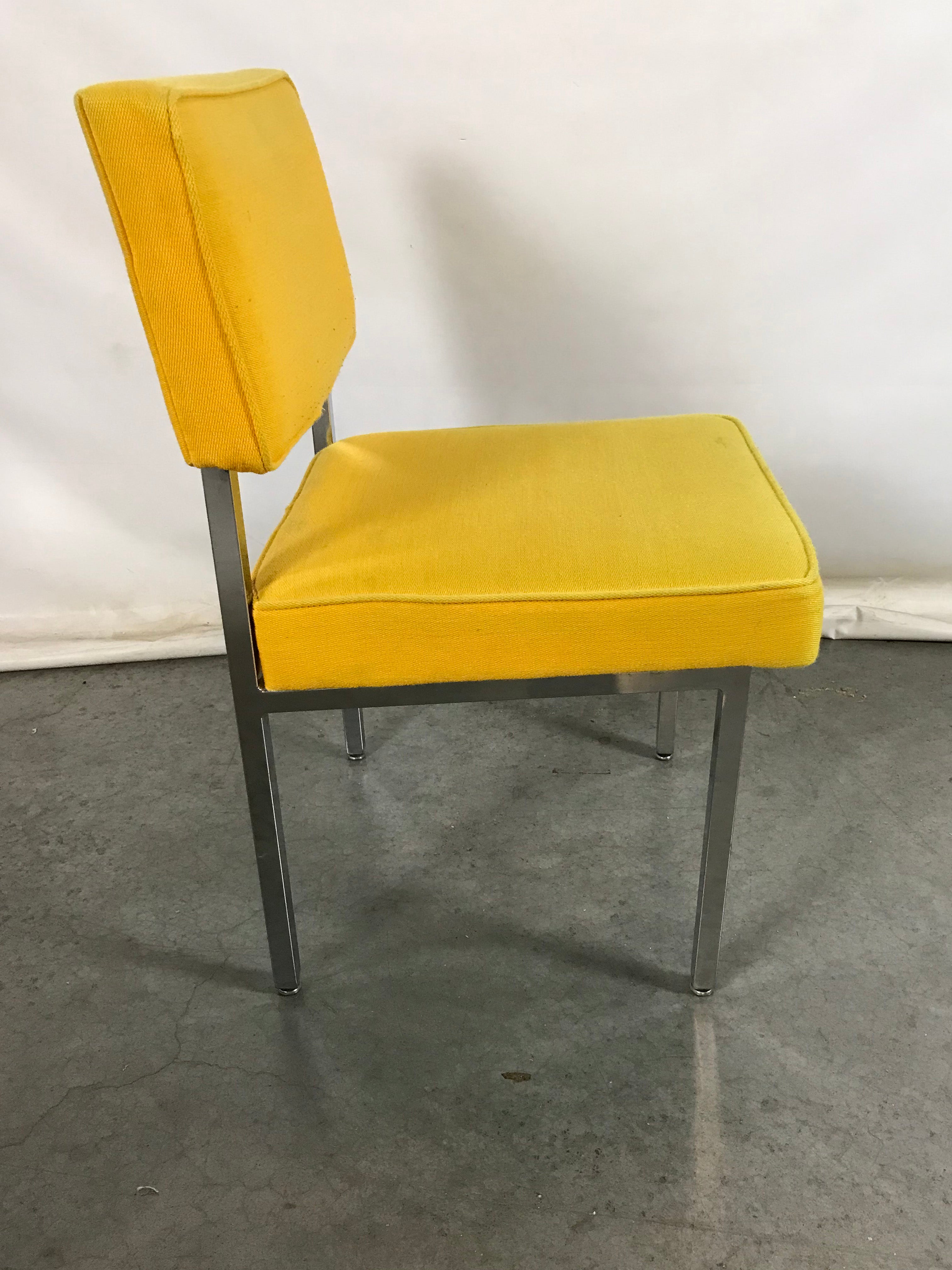 Yellow Cushioned Chair