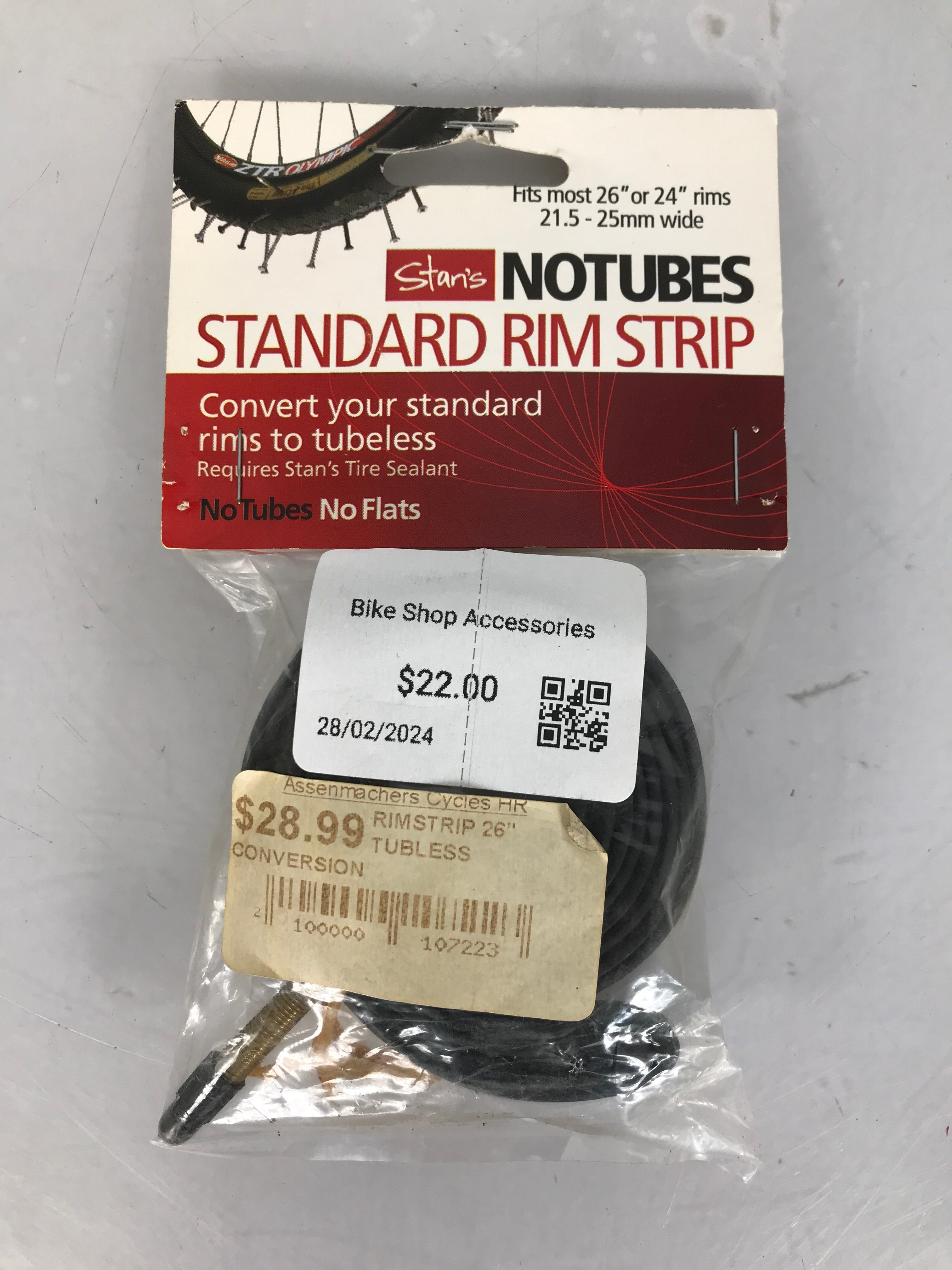 Stan's NOTUBES Standard Rim Strip Conversion For 24" & 26" Rims *New*