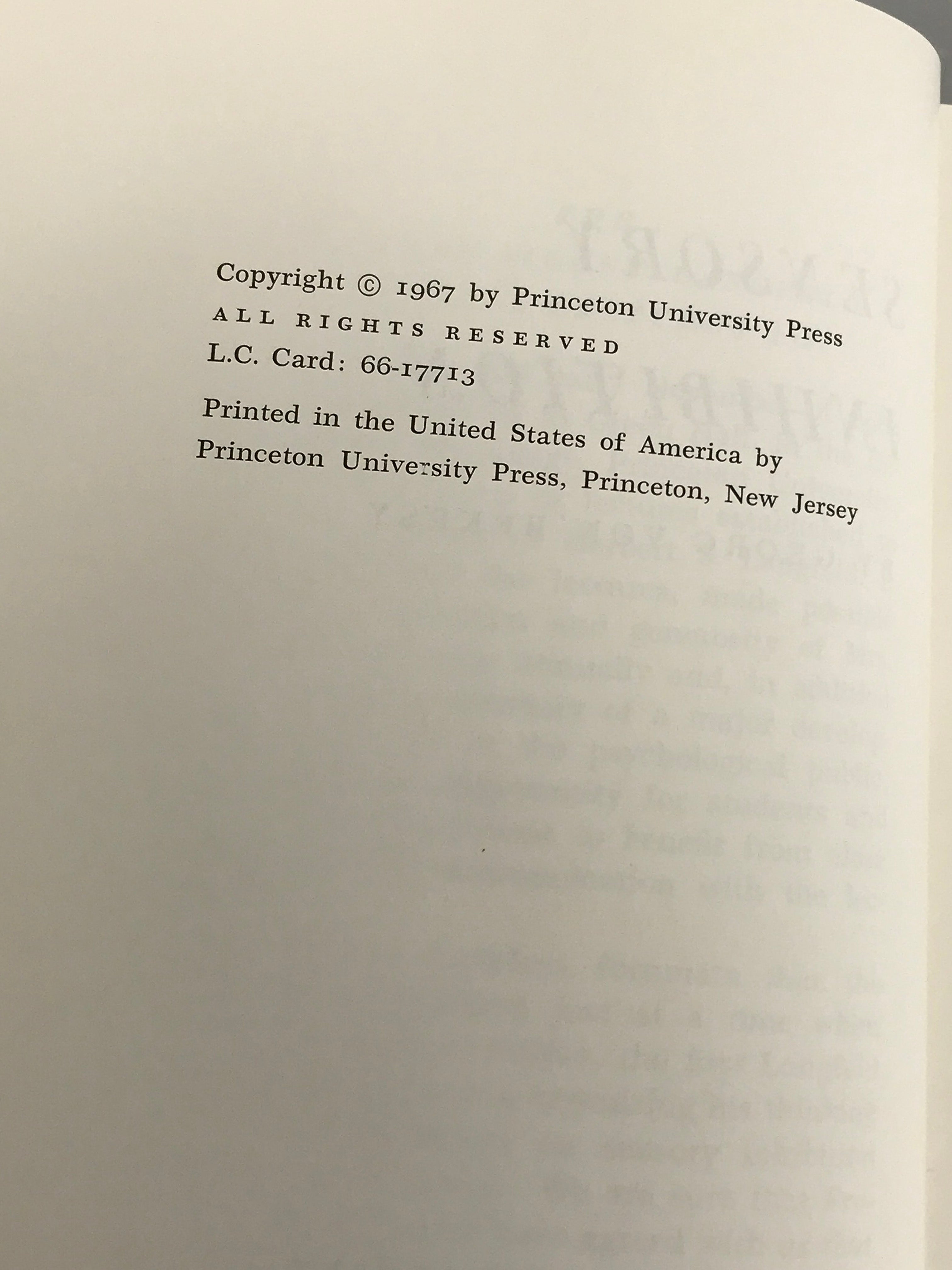 Lot of 3 Sensory Biology/Physiology Books 1965-1967 HC DJ