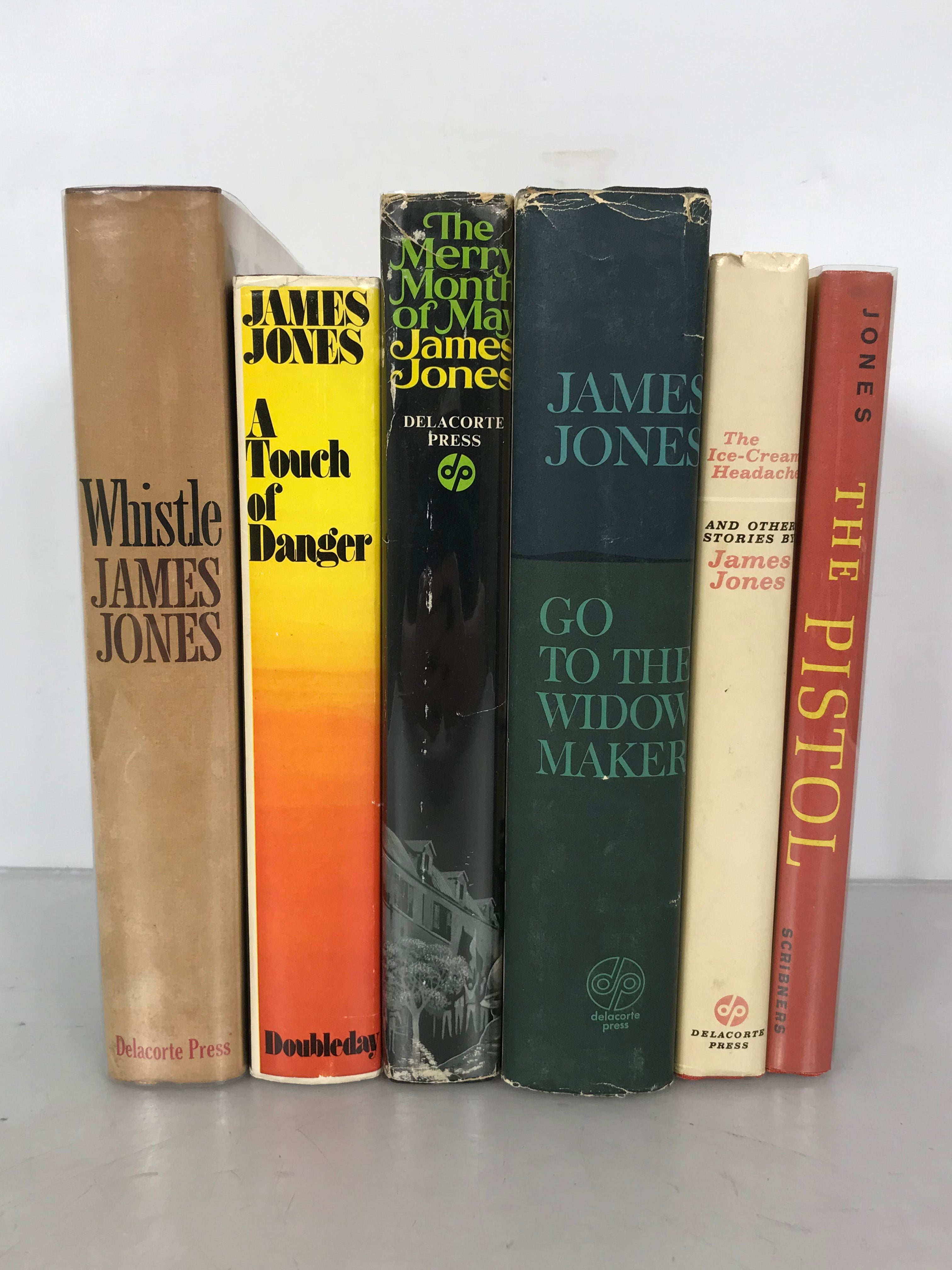 Lot of 6 James Jones Including First Edition, First Printings HC DJ