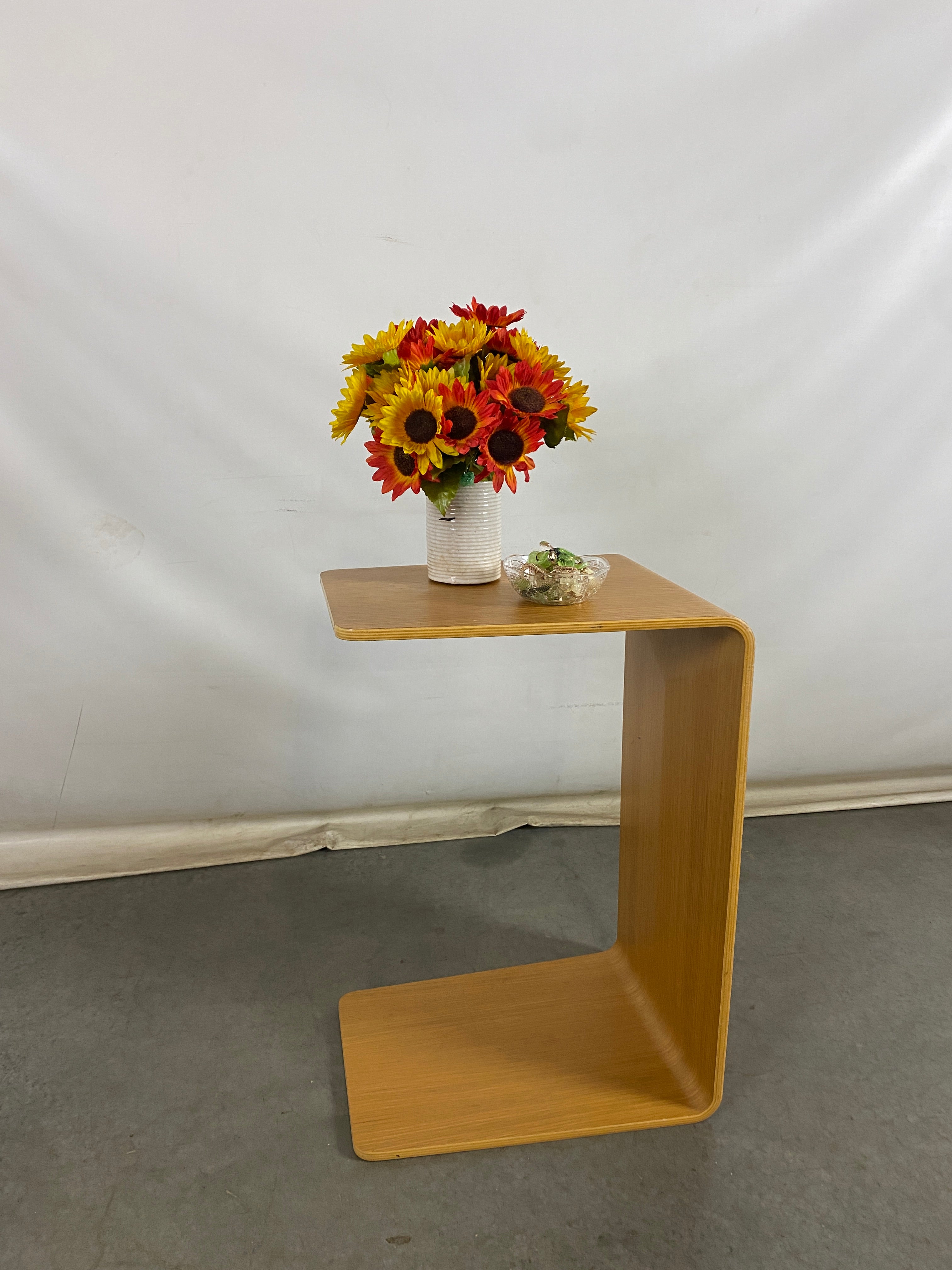Light Brown Wooden Bench