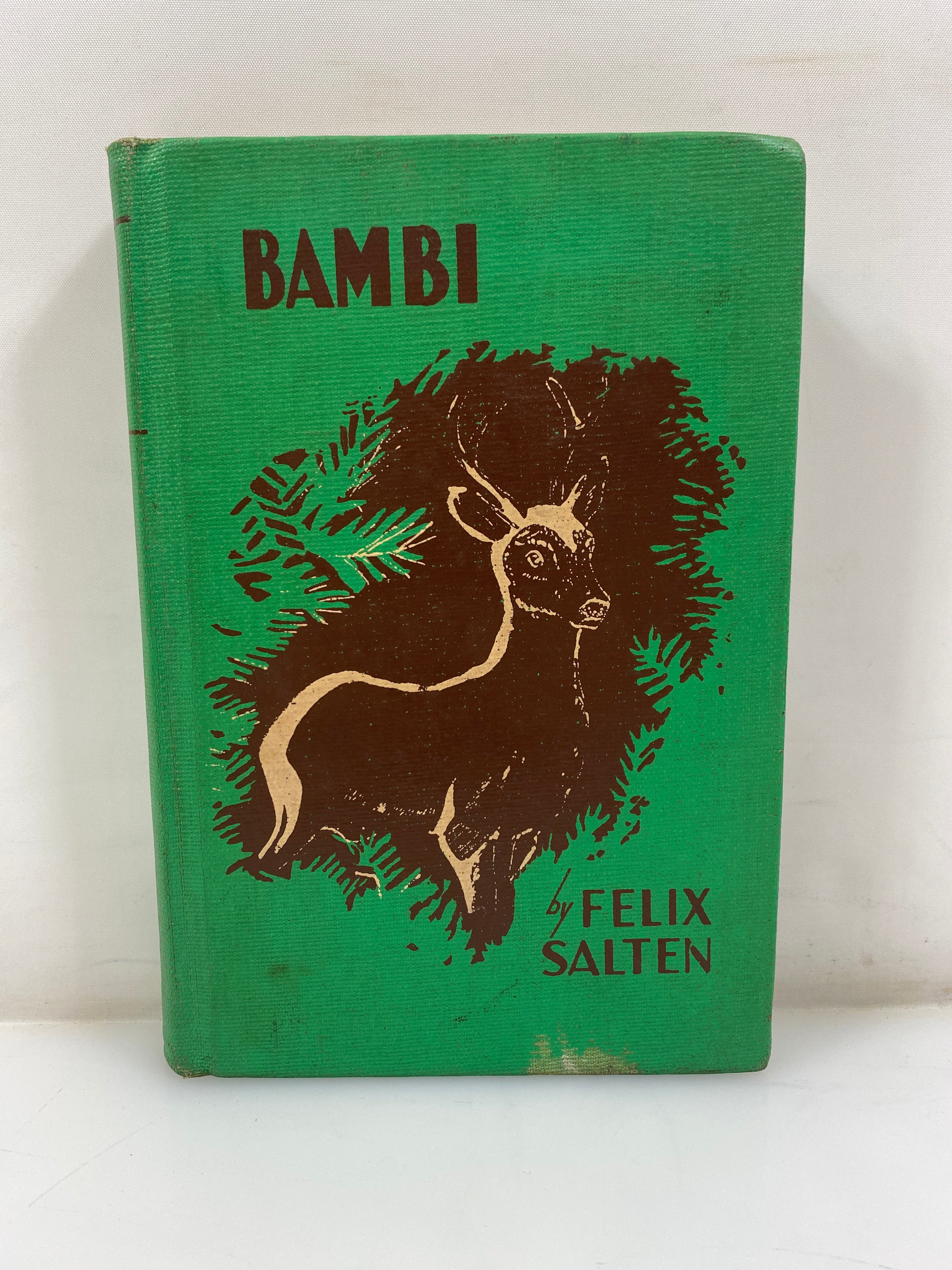 Bambi by Felix Salten 1929 Simon and Schuster Ex-library HC