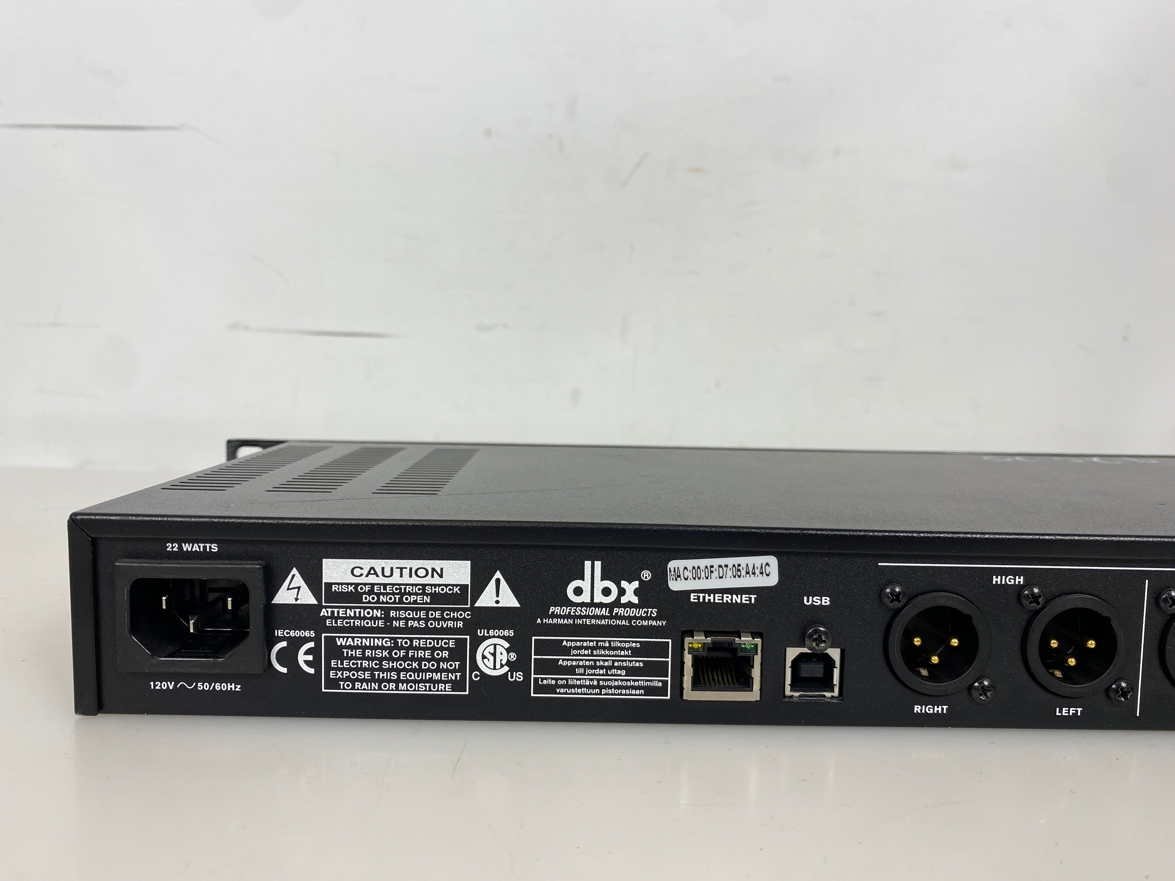 dbx Professional DriveRack PA2 Speaker Management System
